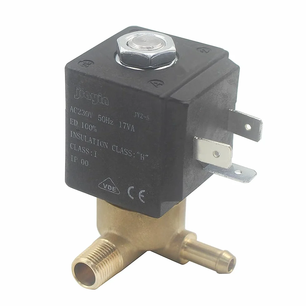 Jiayin JYZ-5 G1/8" 4 mm Elektromagnetyczny Zawór Wodny Kompatybilny z VAPORELLA