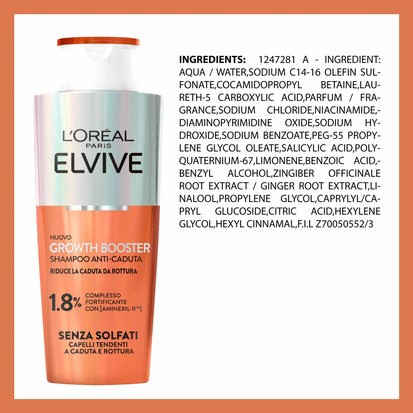 L'Oréal Paris Elvive zestaw przeciw wypadaniu włosów zniszczonych włosów Elseve wzmacniacz wzrostu z szamponem 200 ml + odżywka 150 ml + serum 102 ml formuła z niacynamidem Aminexil-R i ekstraktem z