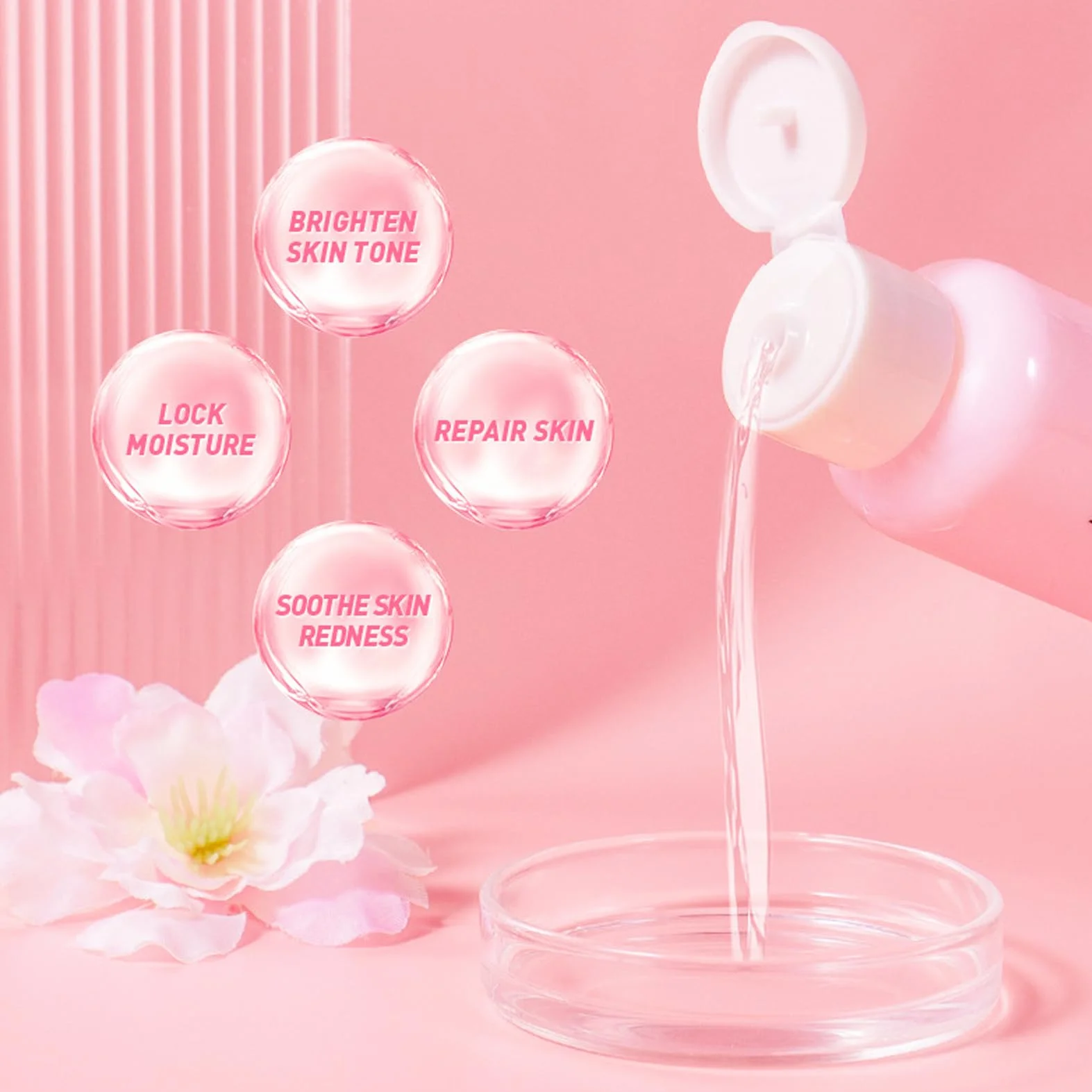 Japan Sakura zestaw do pielęgnacji skóry dla nastolatek, zestaw nawilżający, zestaw do pielęgnacji twarzy, zestaw do pielęgnacji twarzy, zestaw prezentowy dla kobiet – oczyszczające serum do twarzy,