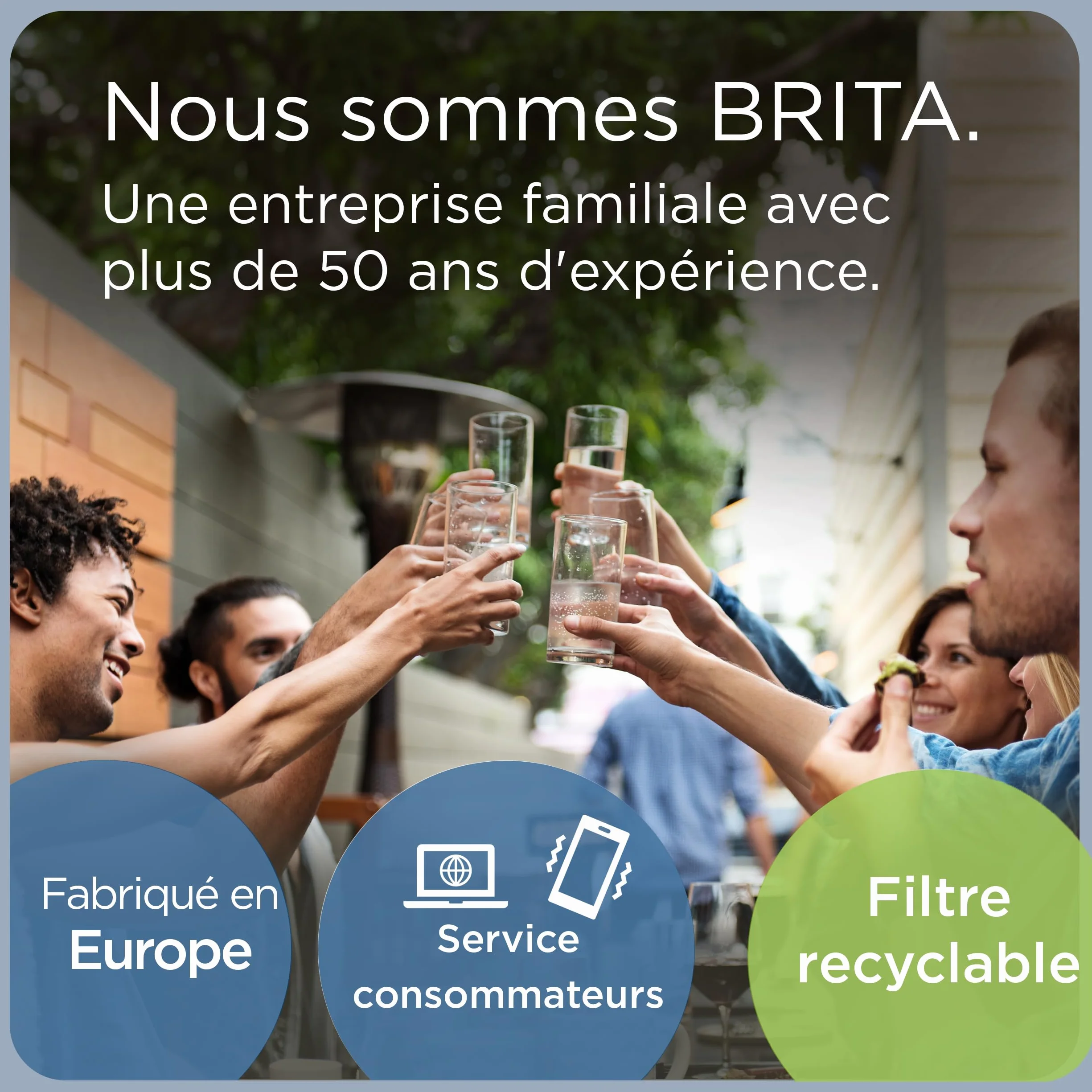 BRITA Szklany dzbanek filtrujący Glass 2,5 l z 3 filtrami MAXTRA PRO Pure Performance redukującymi chlor, kamień, PFAS i metale