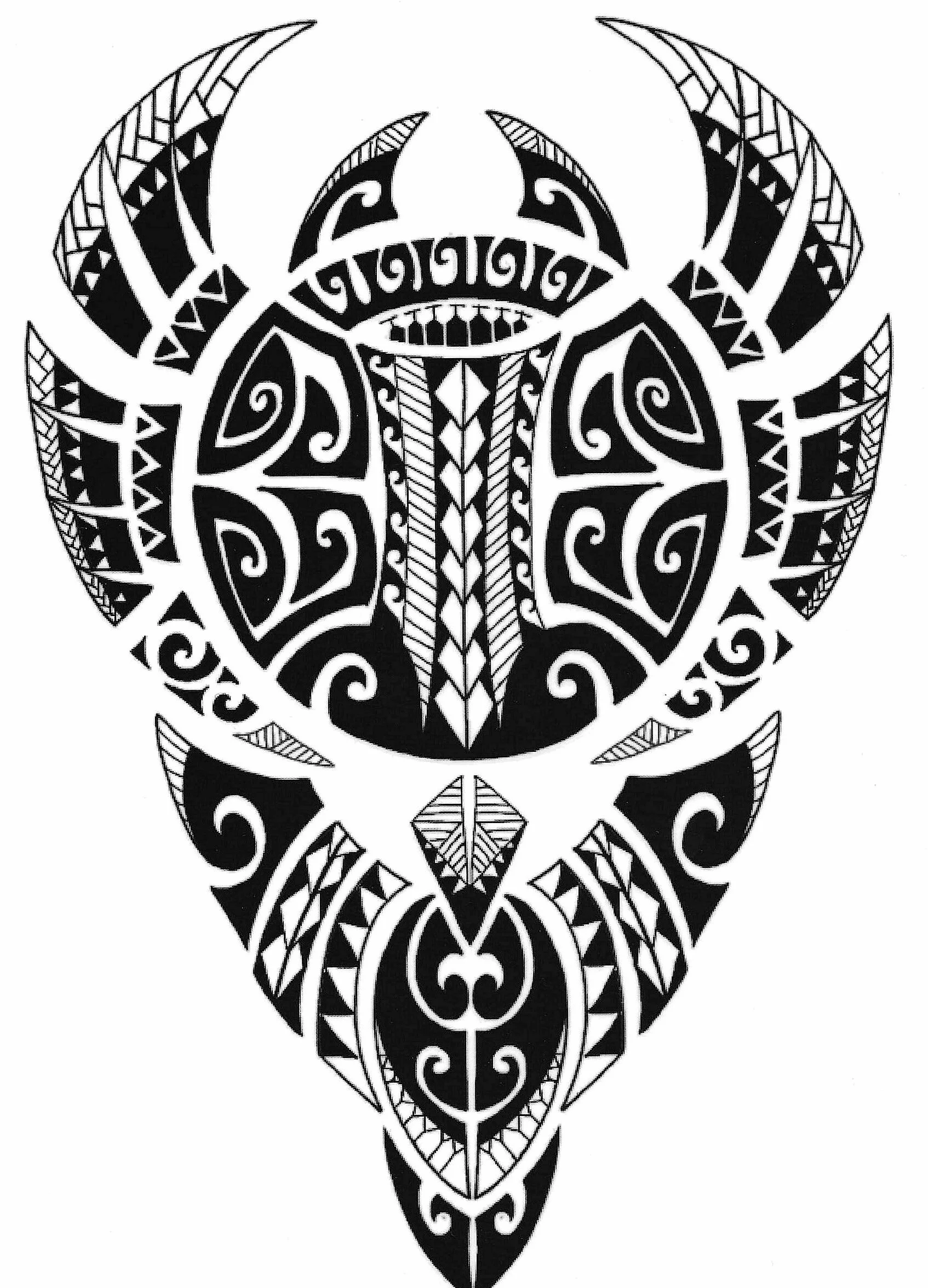 4 arkusze tymczasowego tatuażu Tribal Maori Design Tattoo HB4