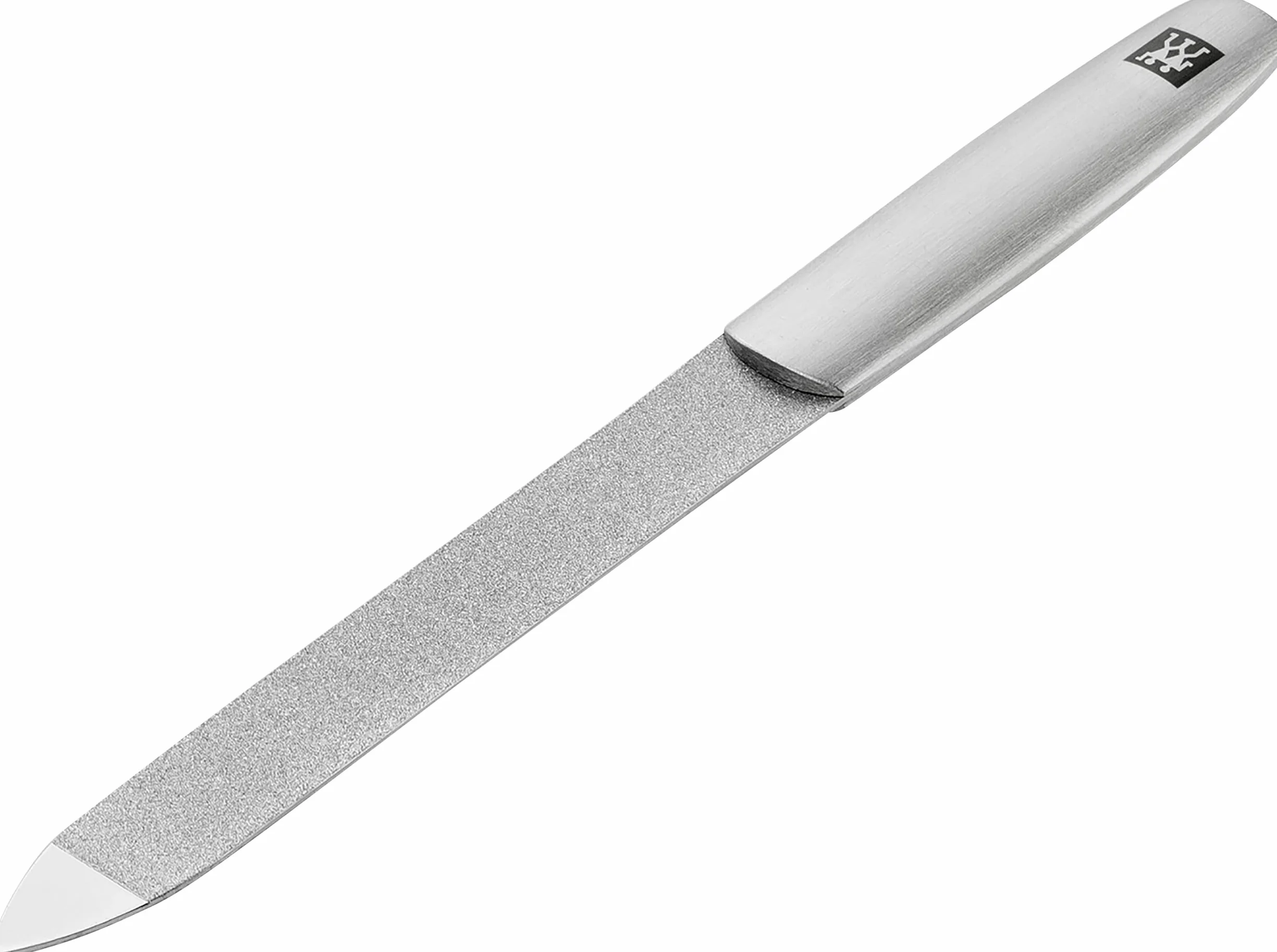 ZWILLING Pilnik do paznokci szafirowy (gruboziarniste i drobnoziarniste powierzchnie do skracania i modelowania, końcówka czyszcząca), premium, srebrny, 130 mm