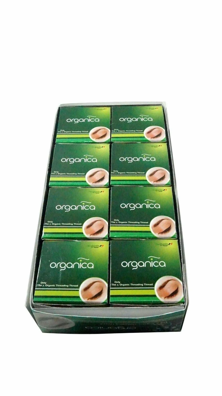 Organica Cotton organiczna antyseptyczna nić do brwi do usuwania włosów twarzy (zestaw 5 szt.)
