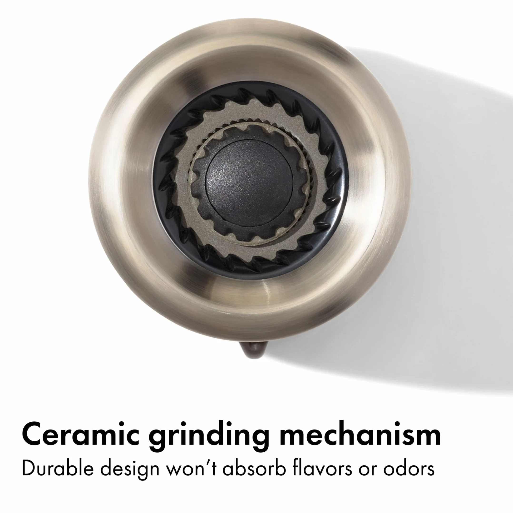 OXO Good Grips wyprofilowany młynek do pieprzu ceramiczny, szary