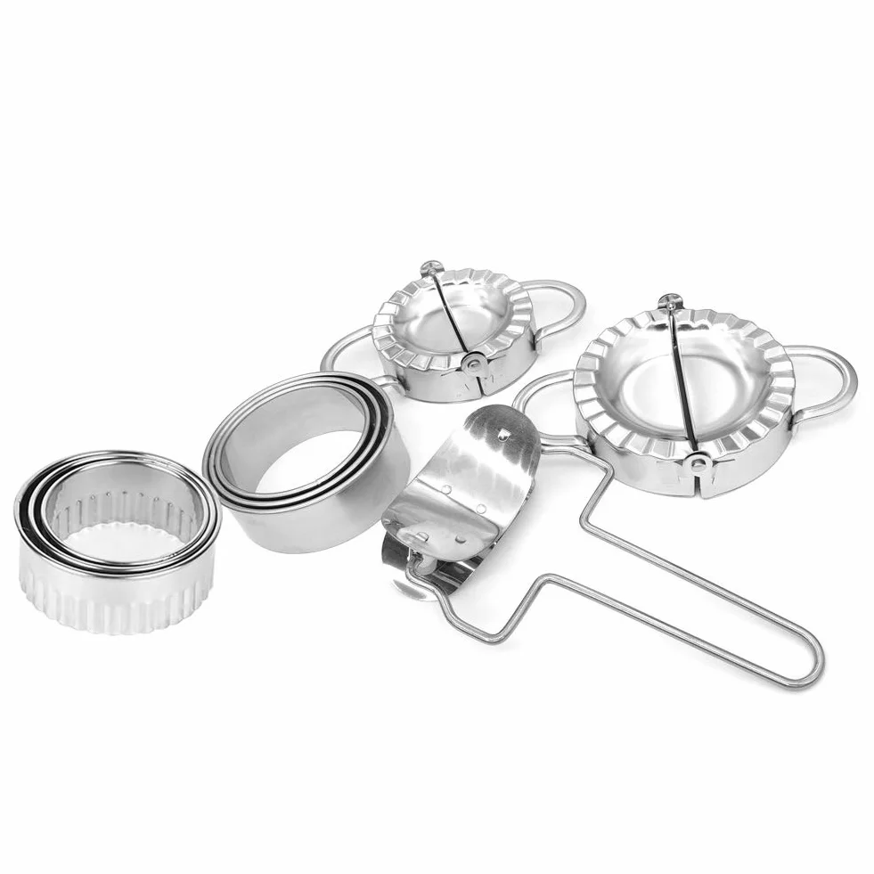 Dough Presser Maker Moulds Kit urządzenie do wyciskania kostek DIY Gadget Tool stal nierdzewna 304 do użytku domowego