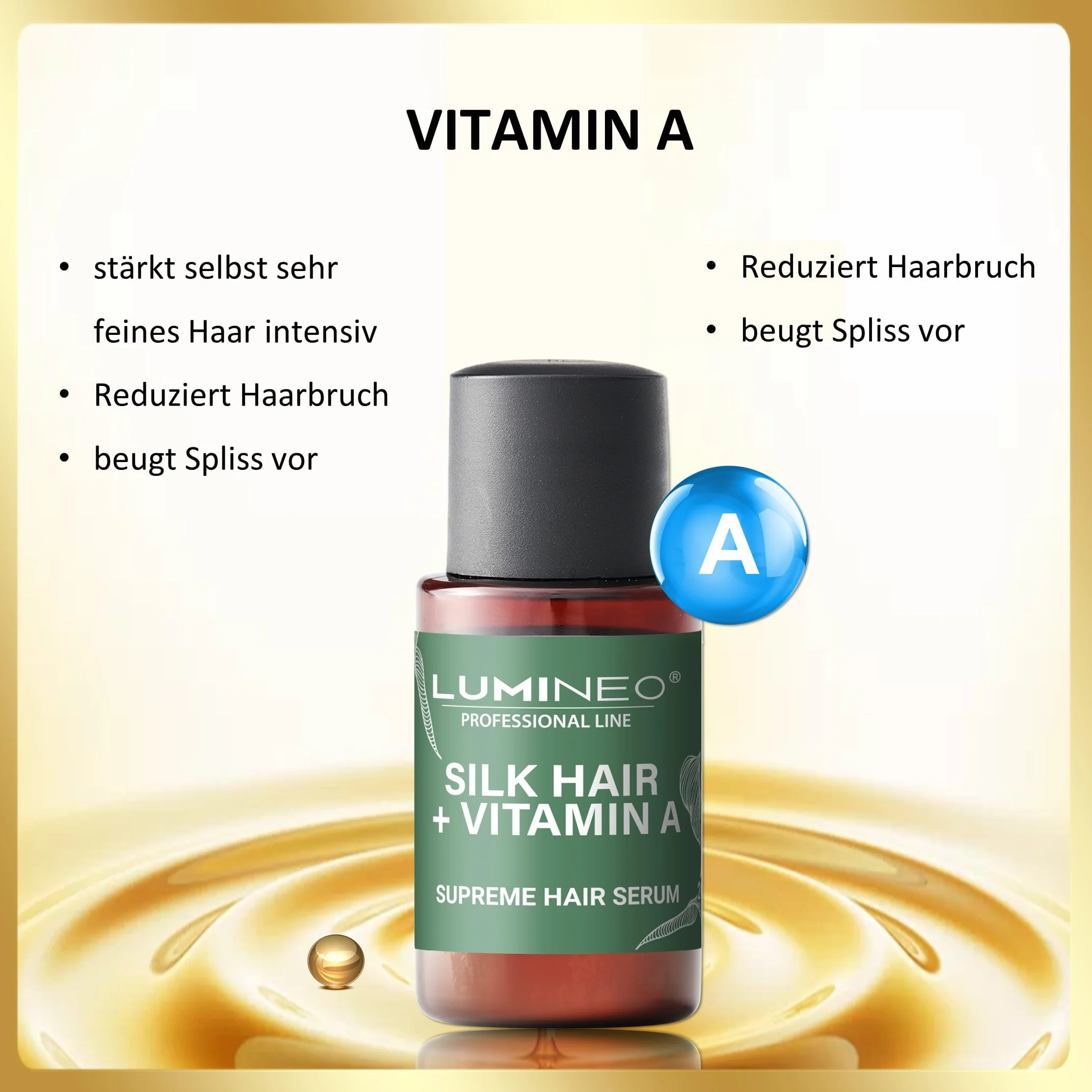 Lumineo Serum do włosów – optymalne do suszarek Lumineo z dyfuzorem serum (Olejek do włosów z jedwabiu)
