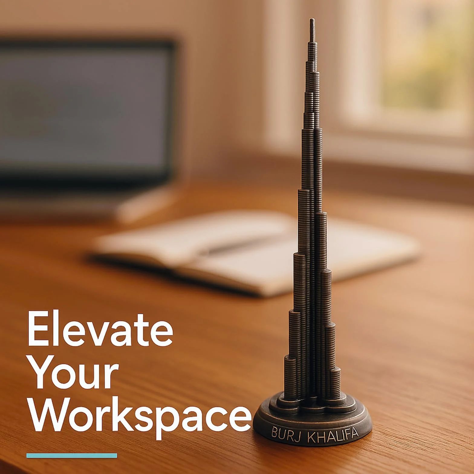 Wieża Burj Khalifa 18 cm model miniaturowy ze stopu do biura domu