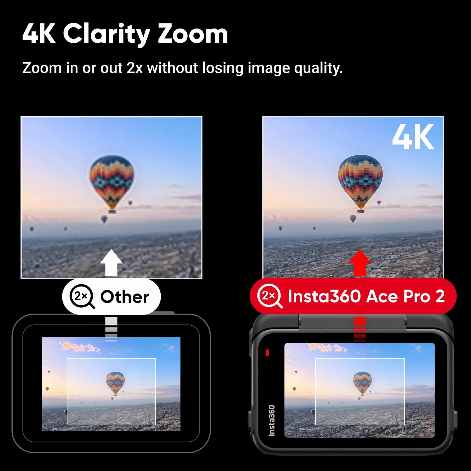 Insta360 Ace Pro zestaw 2 rowerów – wodoodporna kamera sportowa 8K współpracuje z Leica, czujnikiem 1/3.3 cm, podwójnym chipem AI, wiodącym słabym oświetleniem, doskonałym dźwiękiem, ekranem z klapką