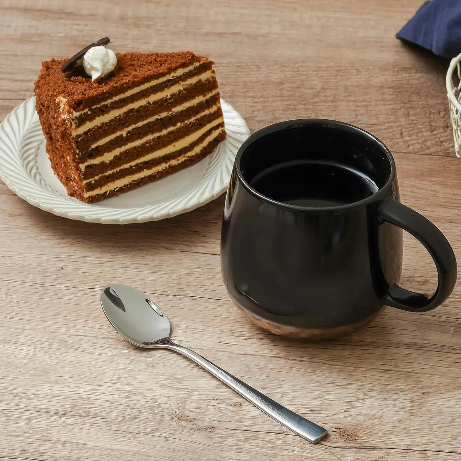 Zestaw łyżeczek ze stali nierdzewnej 304, 6-częściowy, do kawy espresso i deserów