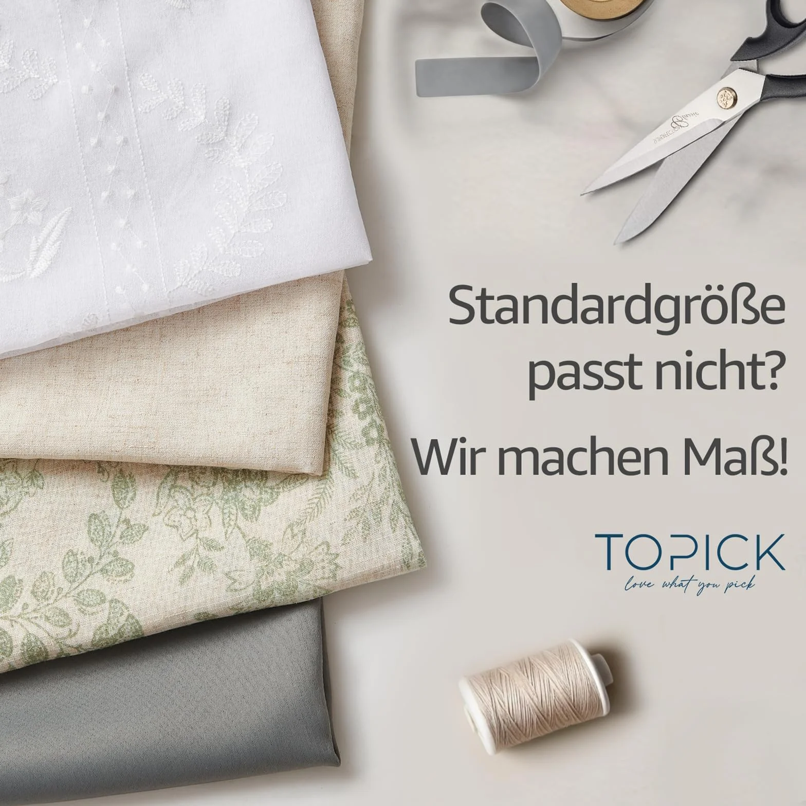 TOPICK Zasłony Przeźroczyste H40xB140 cm 1-częściowy Zestaw