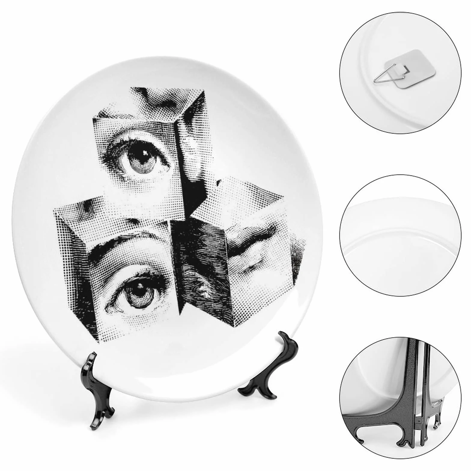 Lina Cavalieri talerz, dekoracyjny talerz ścienny, tajemnicza płytka czołowa, wisząca dekoracja, w tym wspornik i specjalny hak sprężynowy, 15 cm, F24