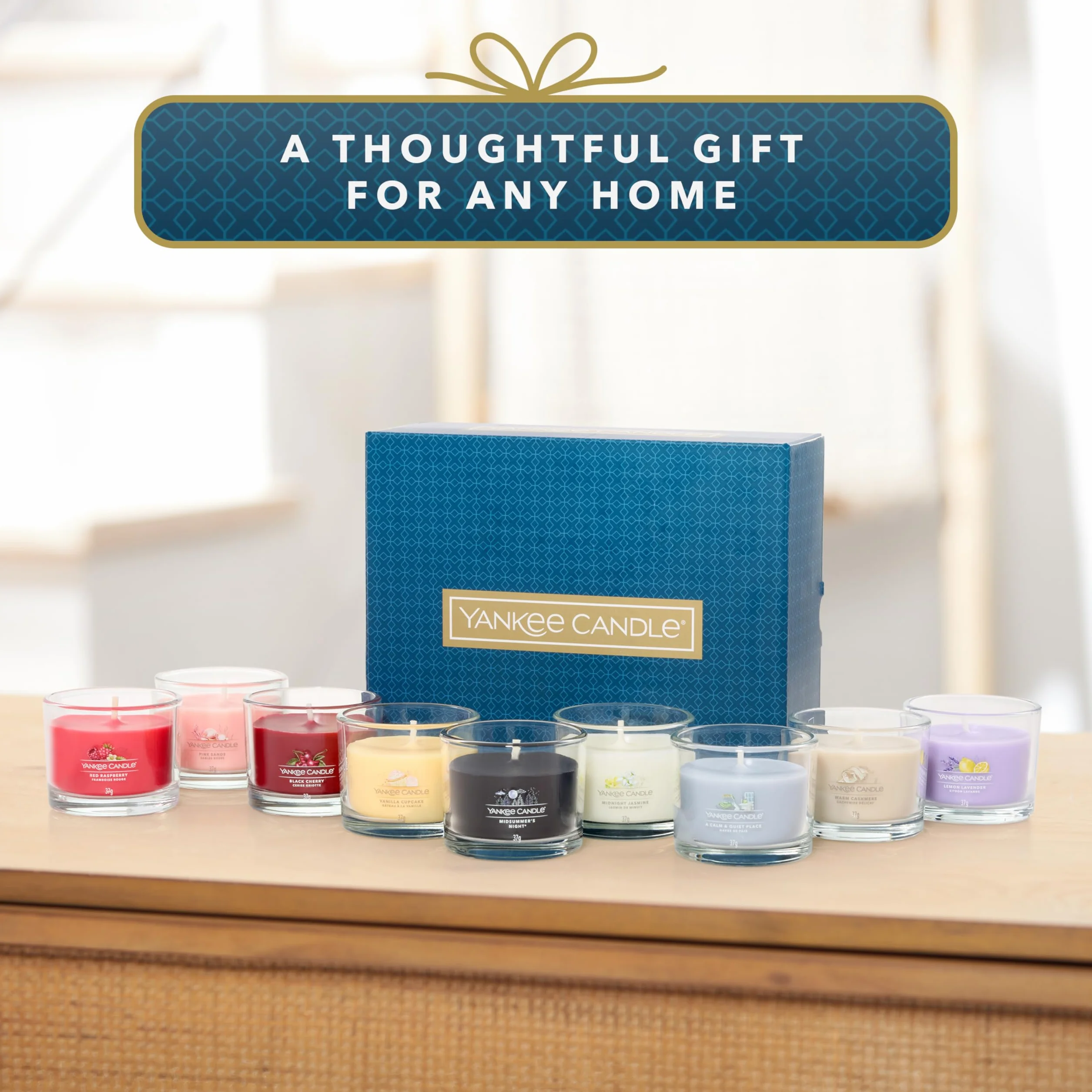 Yankee Candle Zestaw upominkowy świec zapachowych, świece wotywne, mieszanka wosku sojowego, 9 sztuk, idealne prezenty dla kobiet