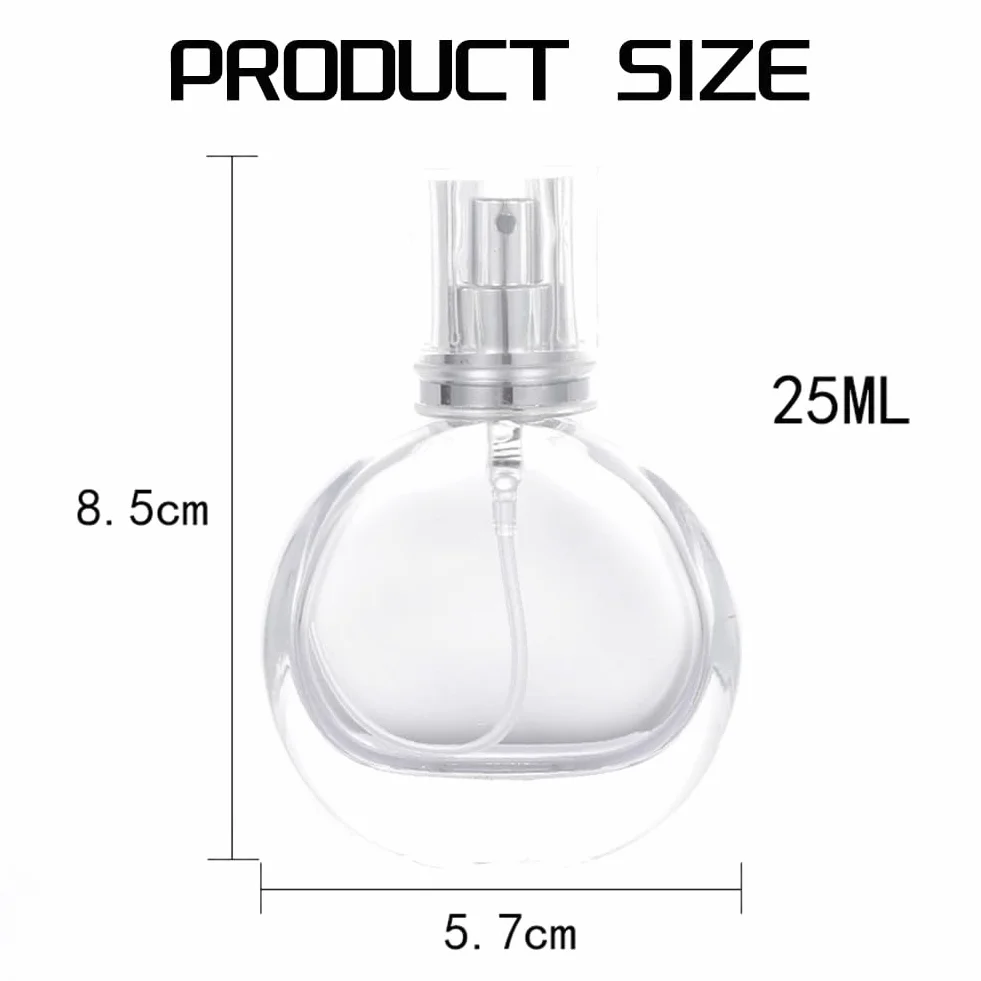5 . 25 ml butelki małe kosmetyczne atomizer butelki perfum atomizujący pojemnik szklana butelka do podróży łatwa instalacja łatwa w użyciu