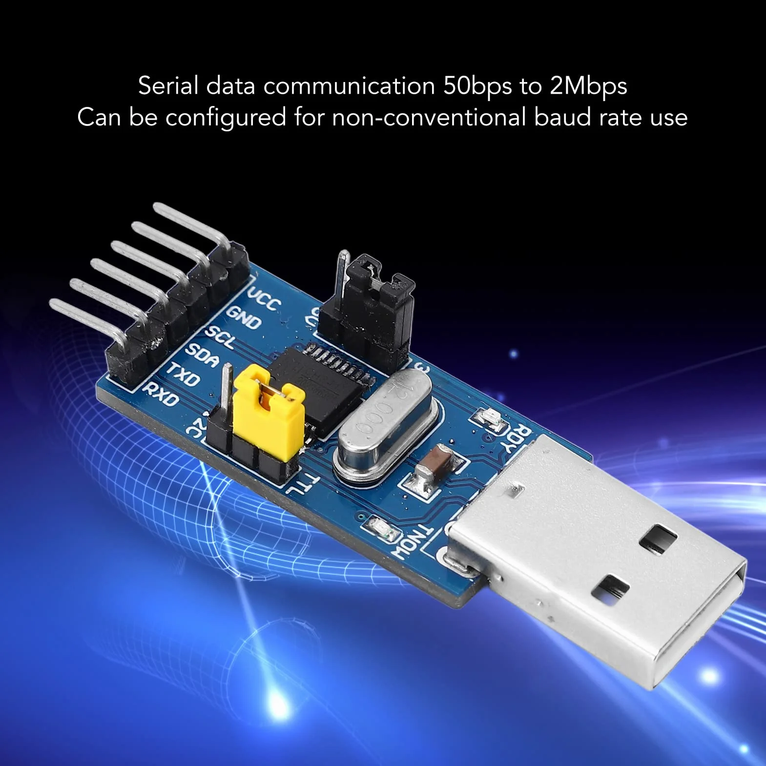 Moduł Adaptera Konwertera USB na IIC I2C UART Komponenty Elektroniczne, moduł Adaptera Pobierania Szeregowego USB na TTL z Przewód Połączeniowy