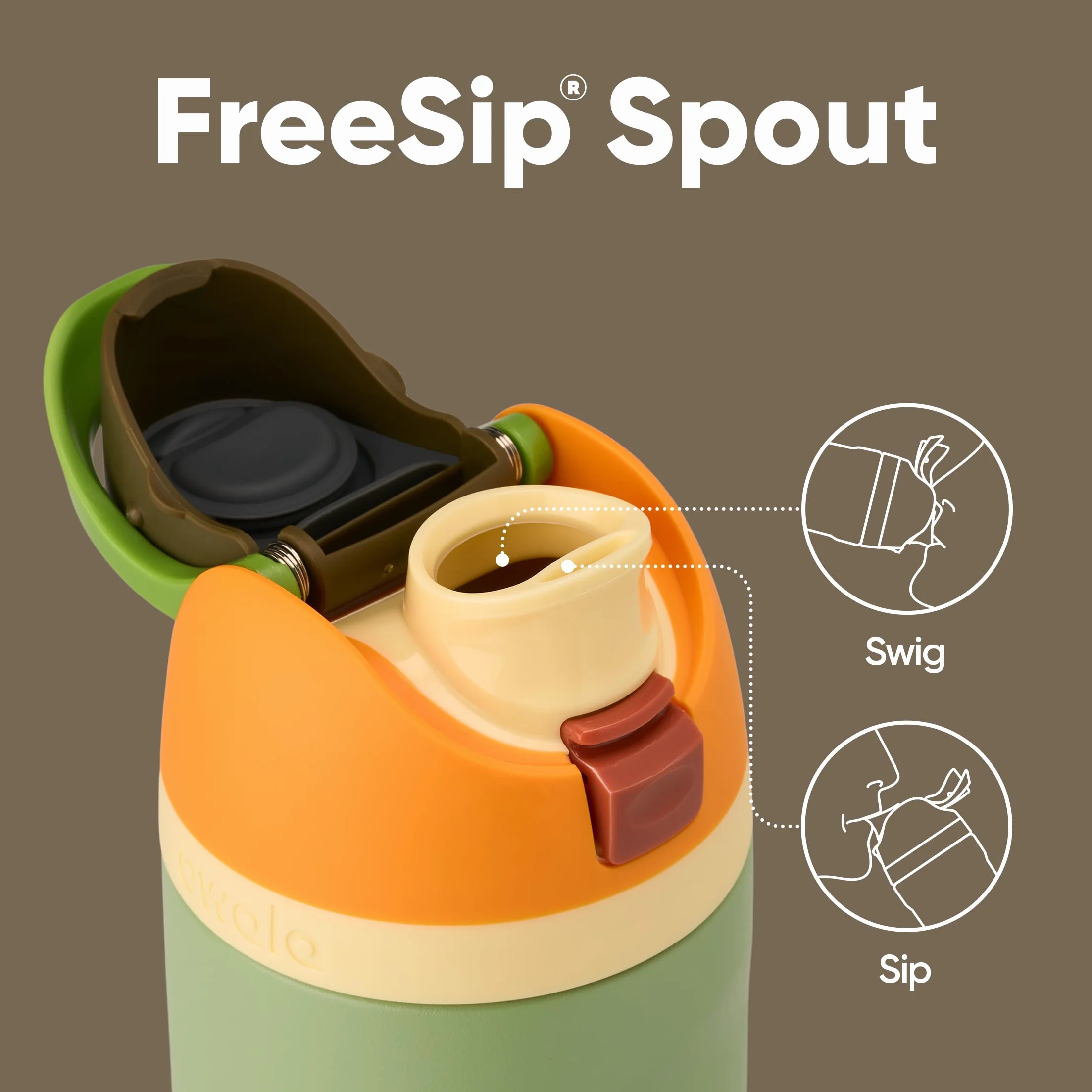Owala FreeSip izolowana butelka ze stali nierdzewnej 700 ml, szczelna, bez BPA