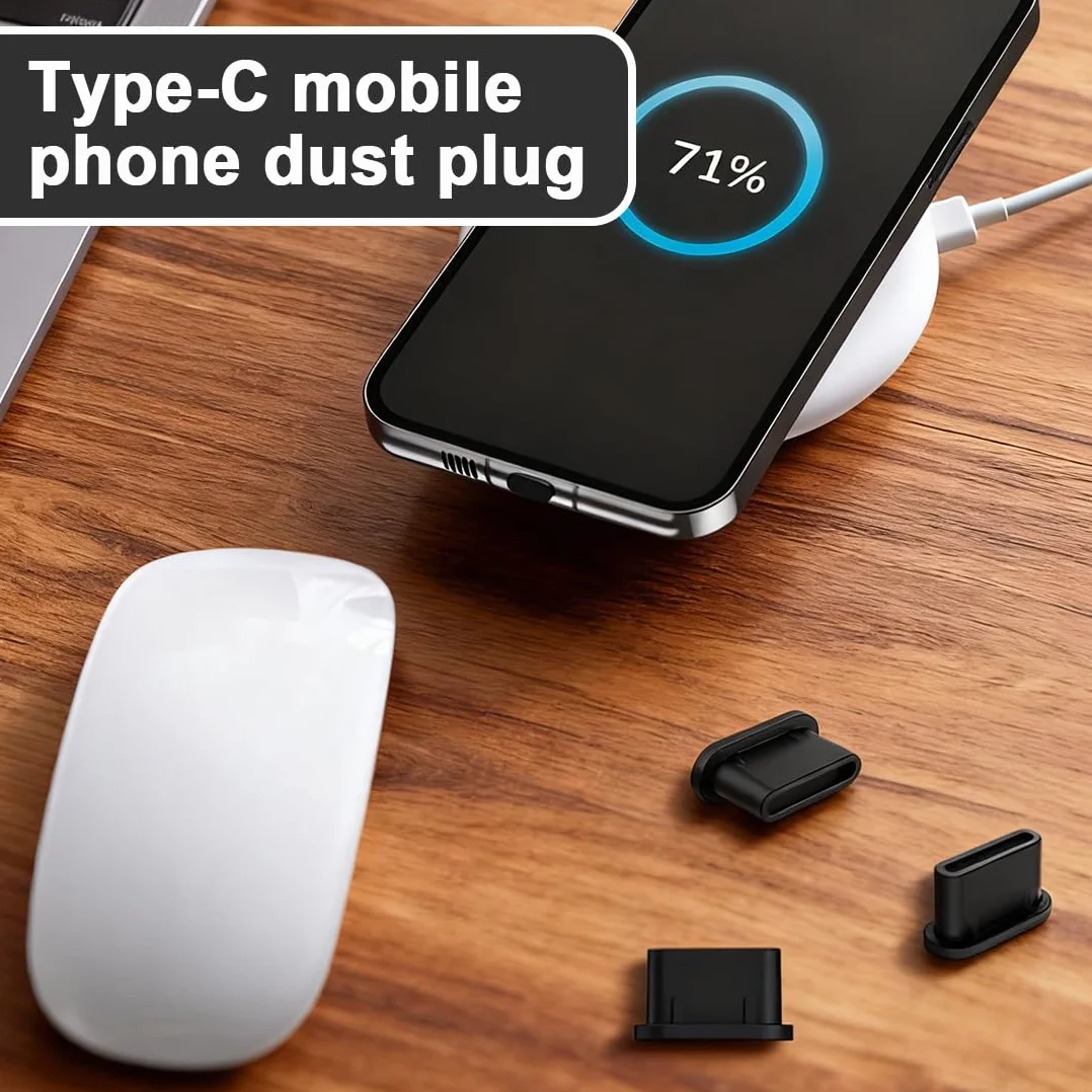 WeddHuis 1 zestaw do czyszczenia smartfonów USB C Szczotki do czyszczenia telefonu, uchwyt przeciwpyłowy do złącza, głośnika i mikrofonu