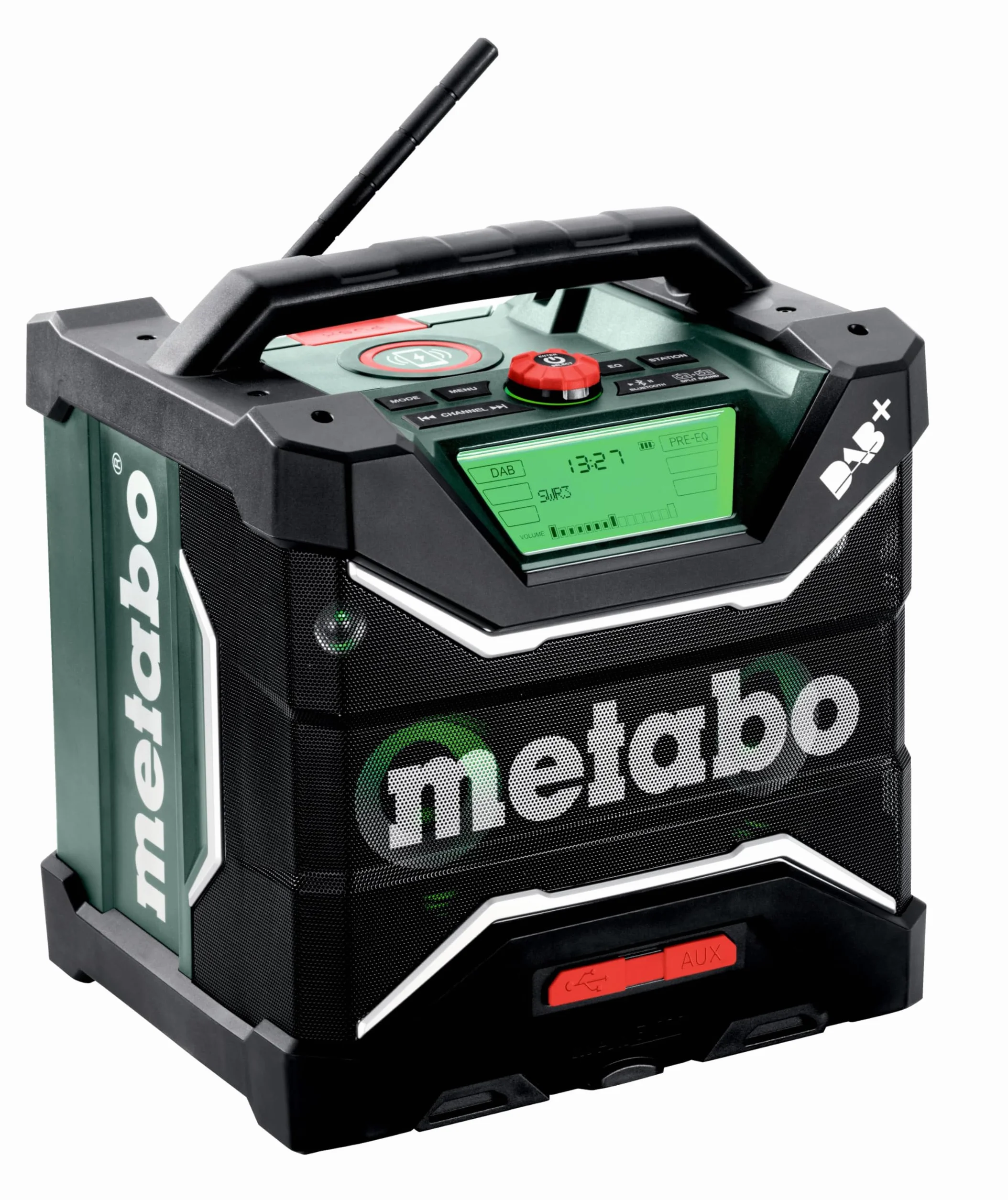 Metabo Radio budowlane RC 12-18 32 W BT DAB+, 18 V, z Bluetooth i AUX, klasa ochrony IP 54, radio 600779850