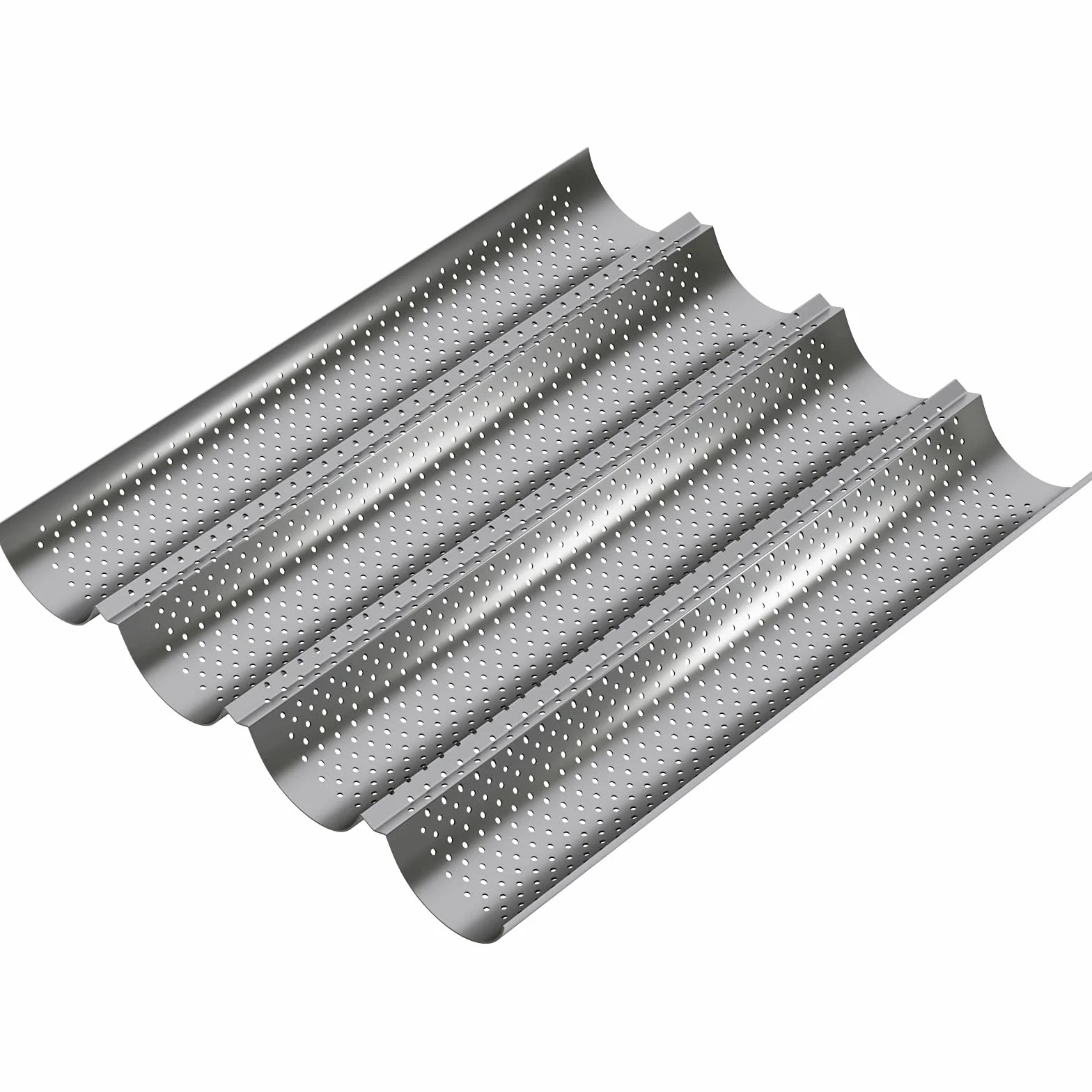 WELLGRO Blacha do bagietek 38 x 32,5 x 3 cm z powłoką zapobiegającą przywieraniu