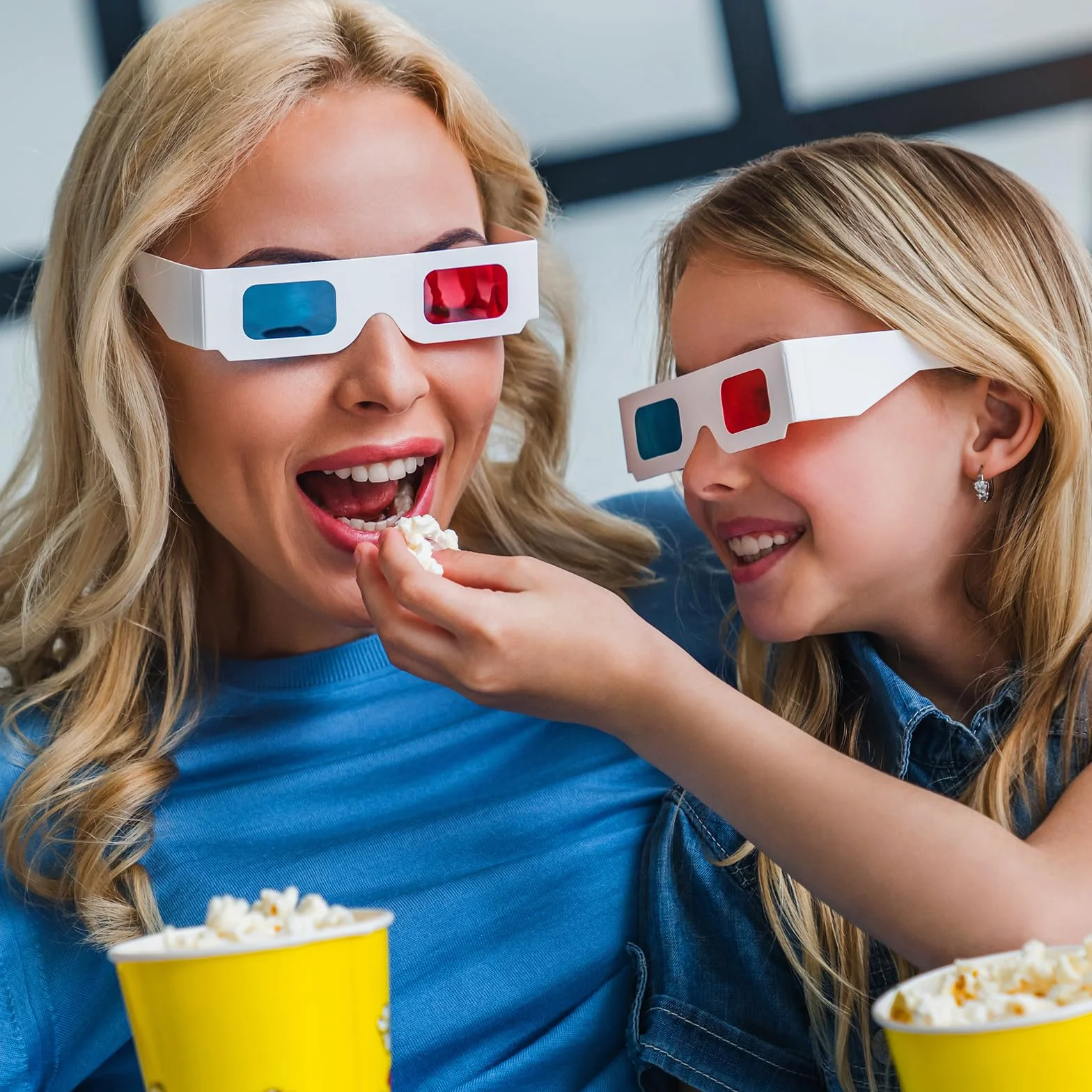 Okulary 3D, 10 par papierowych okularów stereo, czerwone i niebieskie soczewki, okulary stereo do filmów 3D i dekoracji w podróży