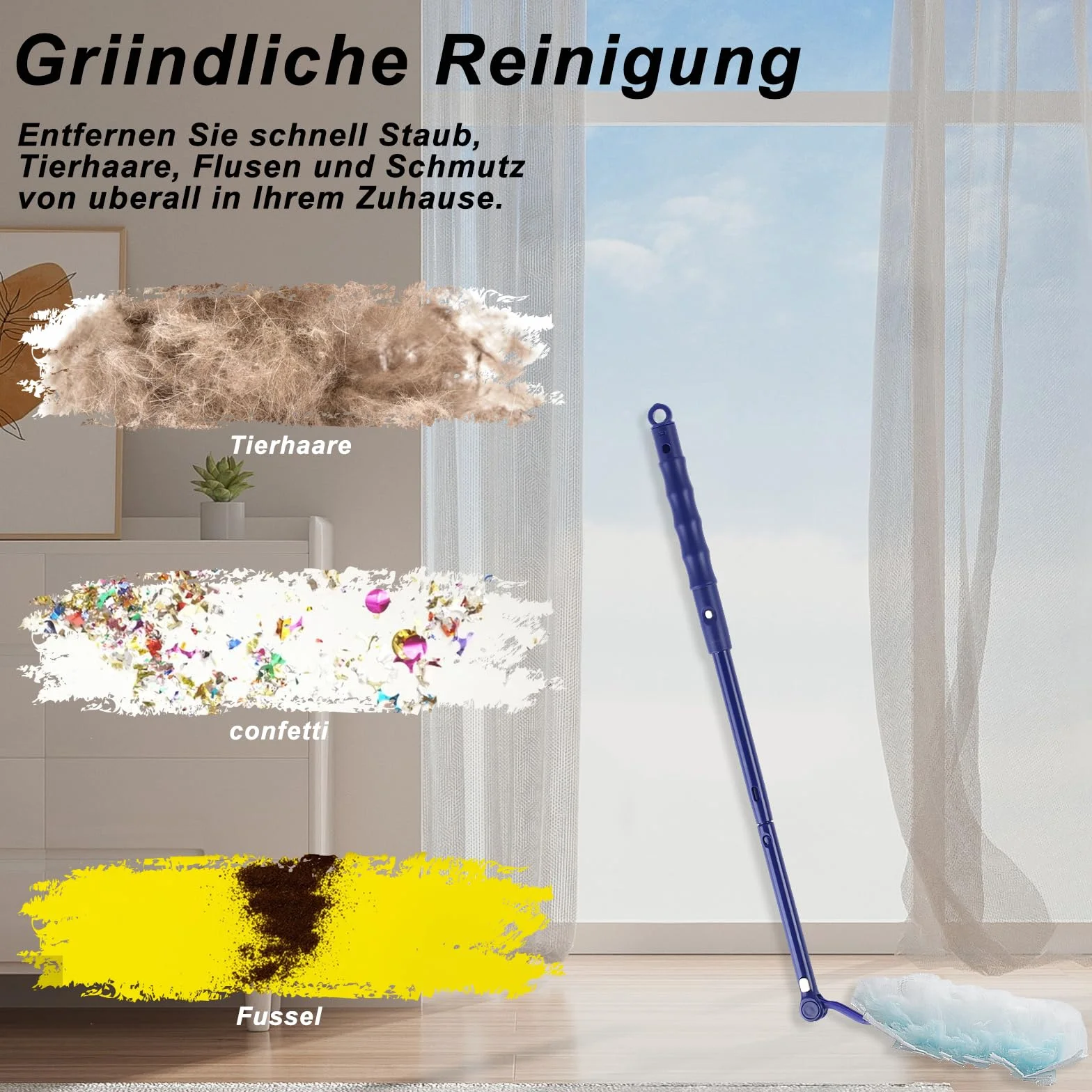 Kompatybilne z Zestaw do czyszczenia kurzu, 30 sztuk Wymienne chusteczki do kurzu z 1 uchwytem, Microfiber Chusteczki do kurzu do czyszczenia kurzu i brudu, 15 x 10 x 0,2 cm