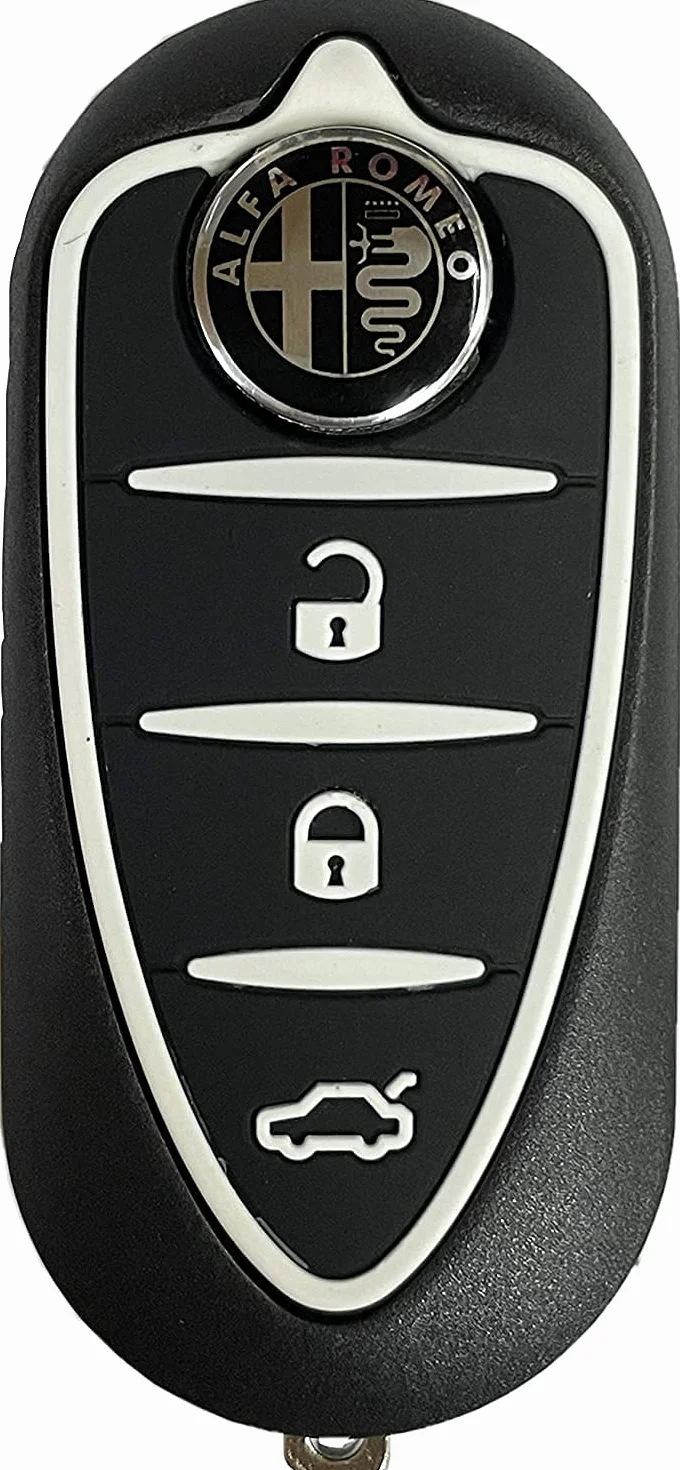 Pilot zdalnego sterowania kompatybilny z Alfa Romeo MiTo Giulietta Brera 159 obudowa z 3 klawiszami + czerwone czarne logo