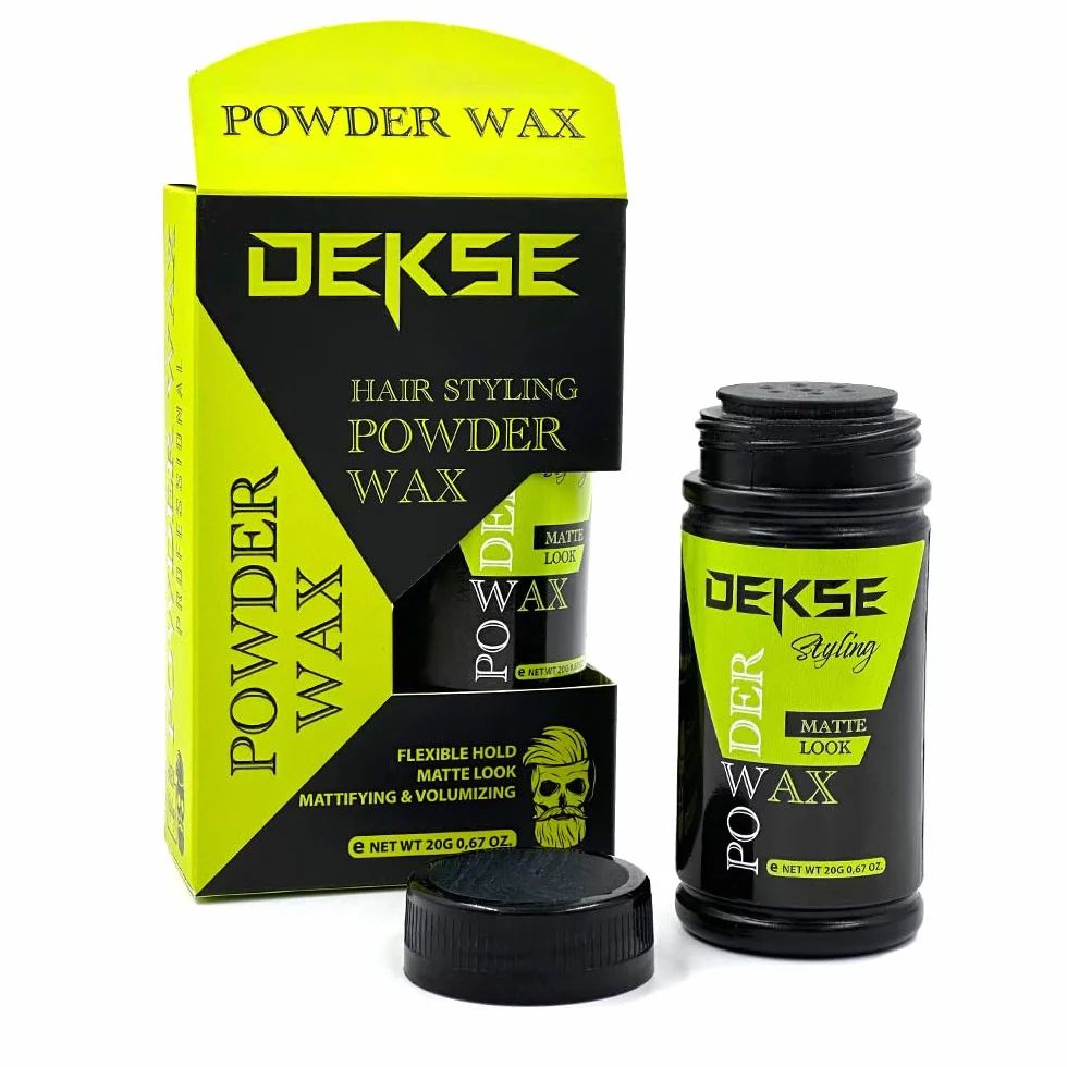 Dekse Wosk w proszku do włosów 20 g | Matujący i Zwiększający objętość | Puder do stylizacji