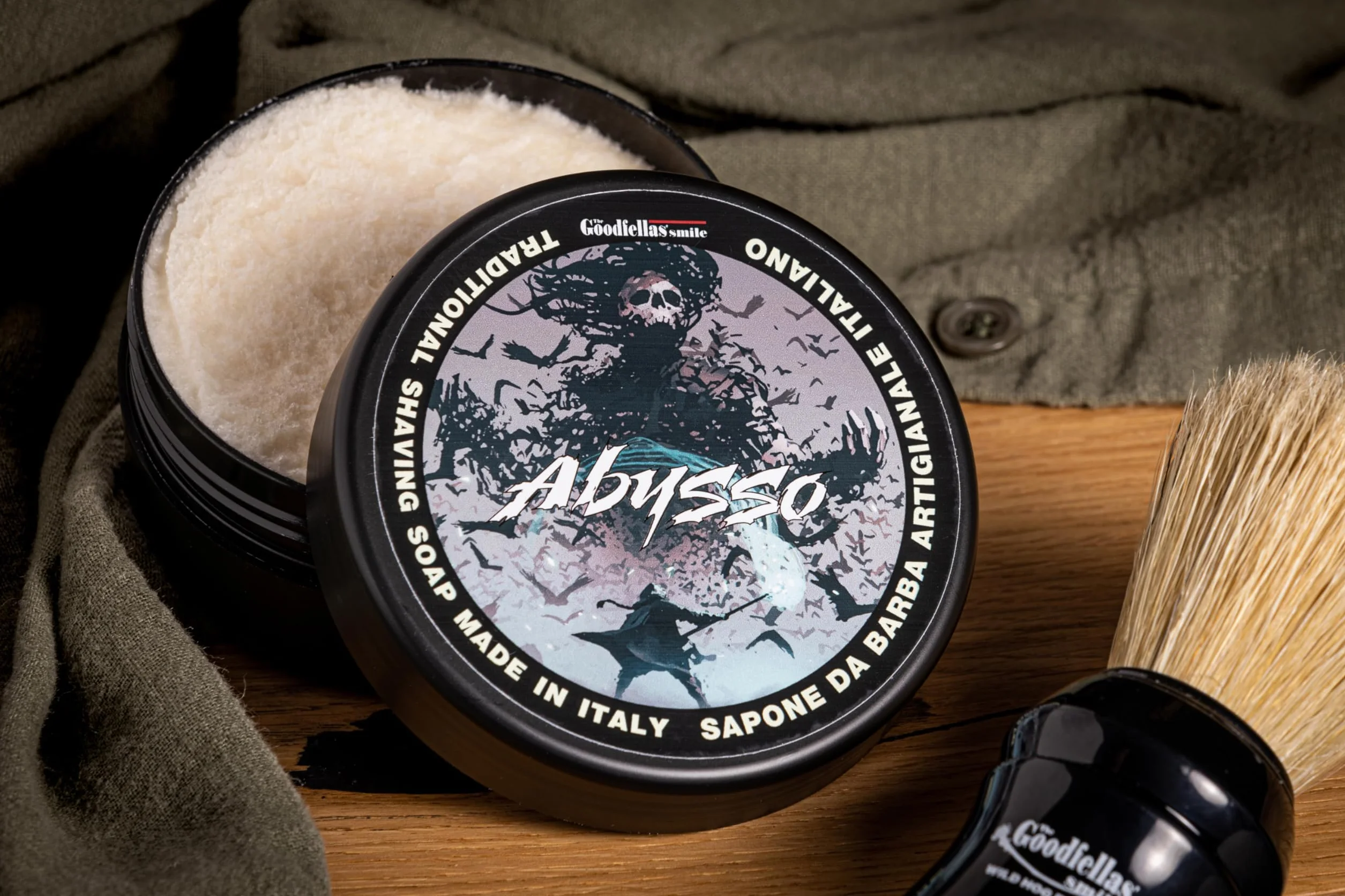 THE GOODFELLAS' SMILE Abysso tradycyjne mydło do golenia. Made in Italy, 100 g