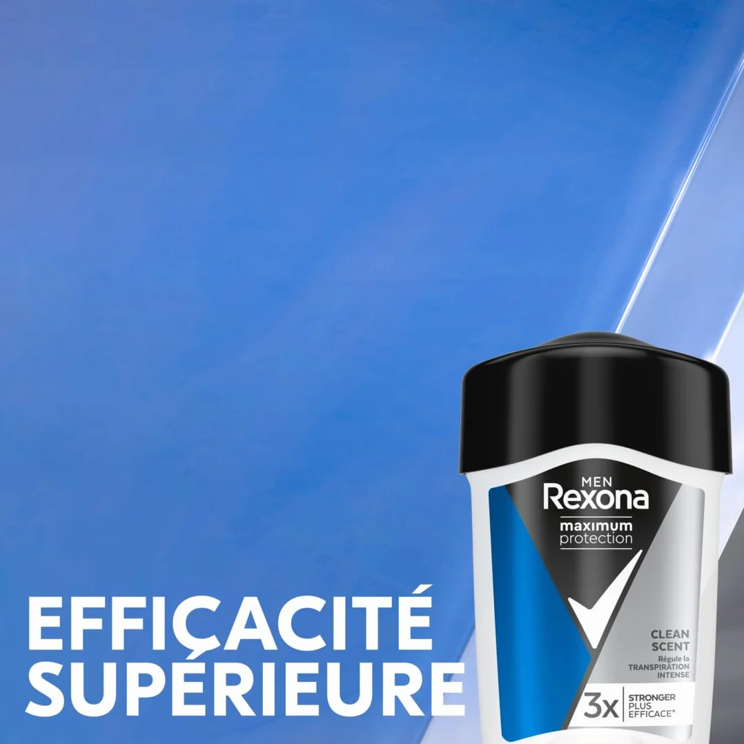 REXONA WOMEN - Deodorant Stick Men Maximum Protection Clean Scent - Deodorant -1x 45 ml