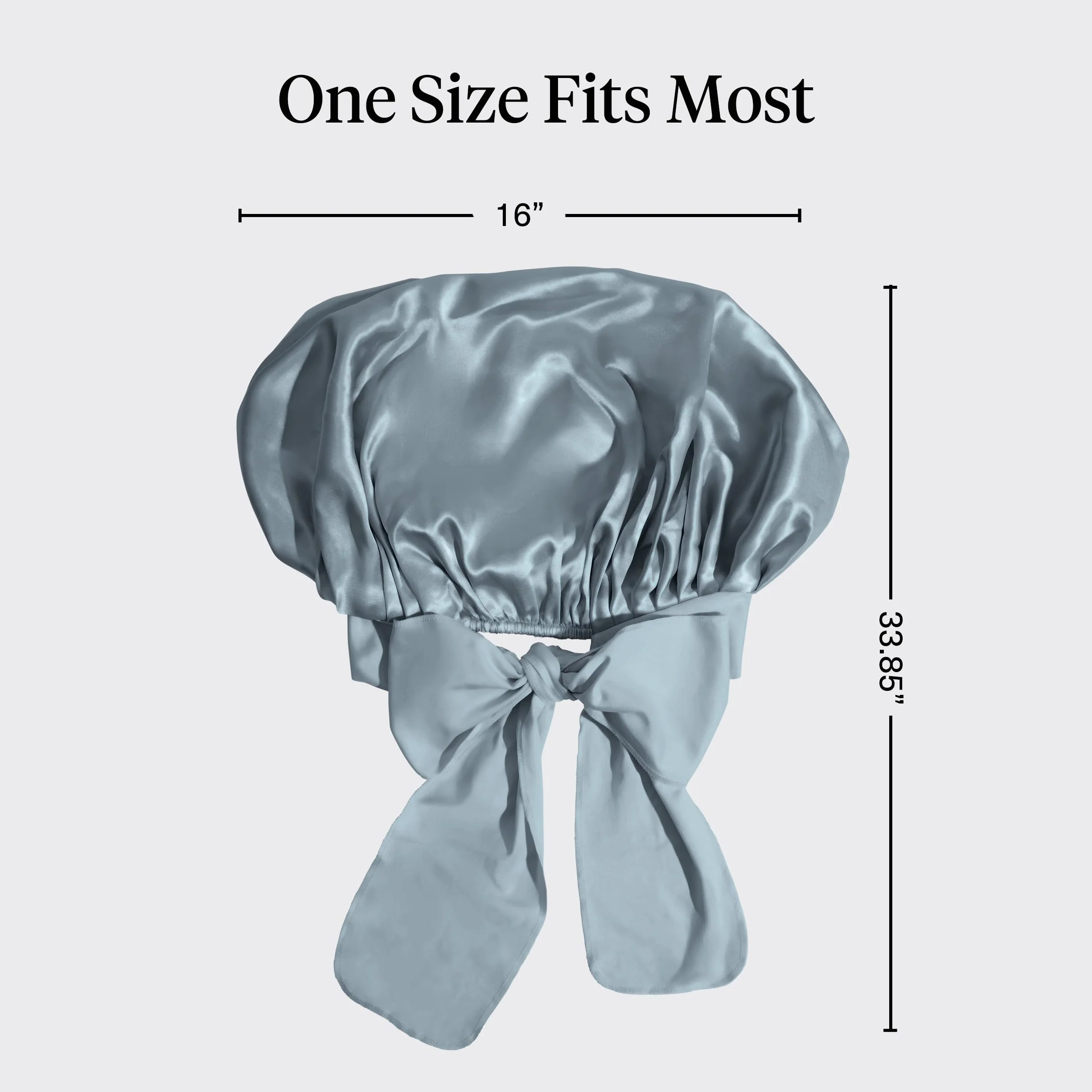Kitsch Satynowy czepek oversize do spania – jedwabny czepek dla śpiących kobiet, kręcone i teksturowane włosy, duże czepki do spania Jumbo dla wygody i ochrony, budzenie z pięknie stylizowanymi