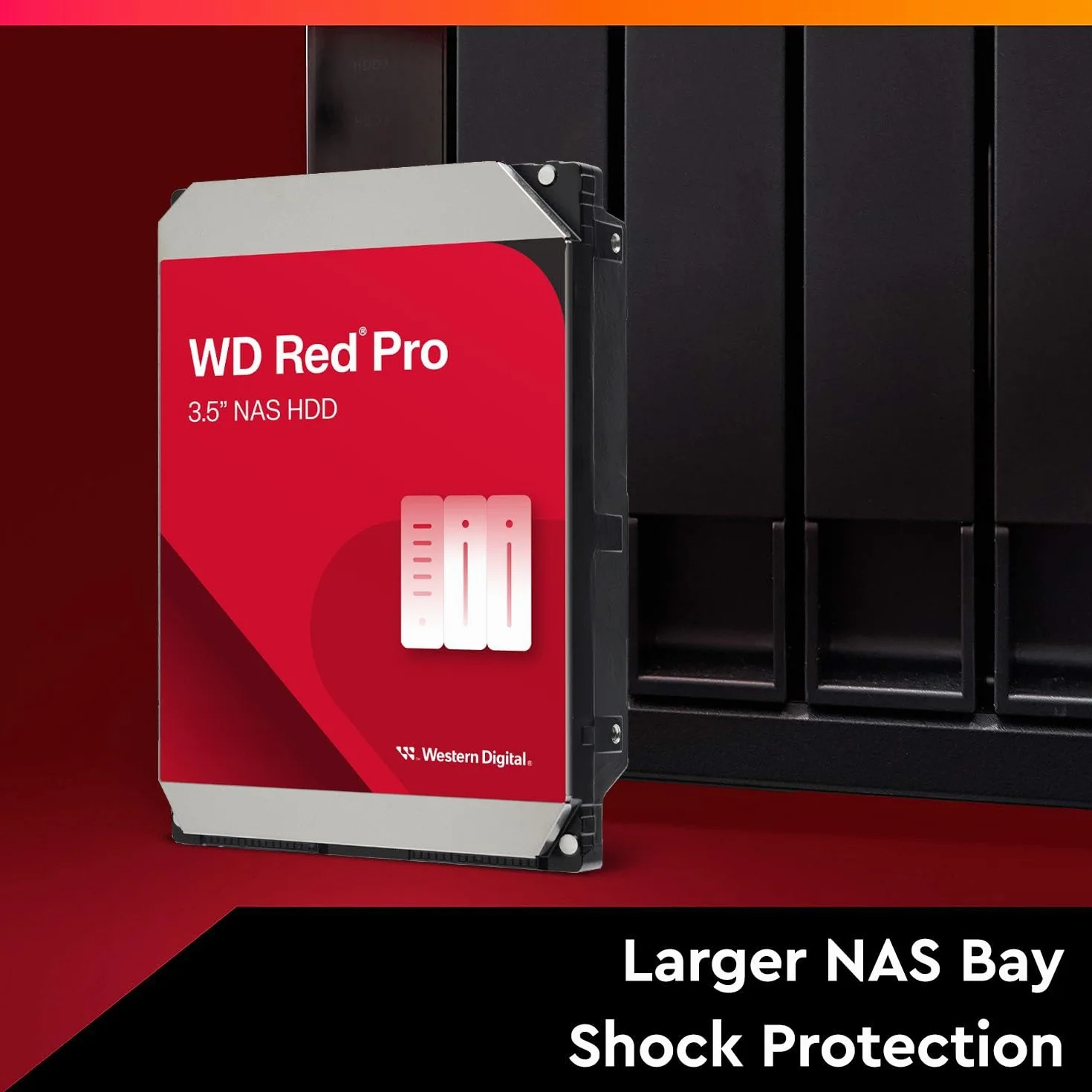 Western Digital Red Pro 20TB dedykowany wewnętrzny dysk twardy 3,5" NAS, klasa 7200 RPM, SATA 6 GB/s, CMR, 512MB Cache, 5 lat