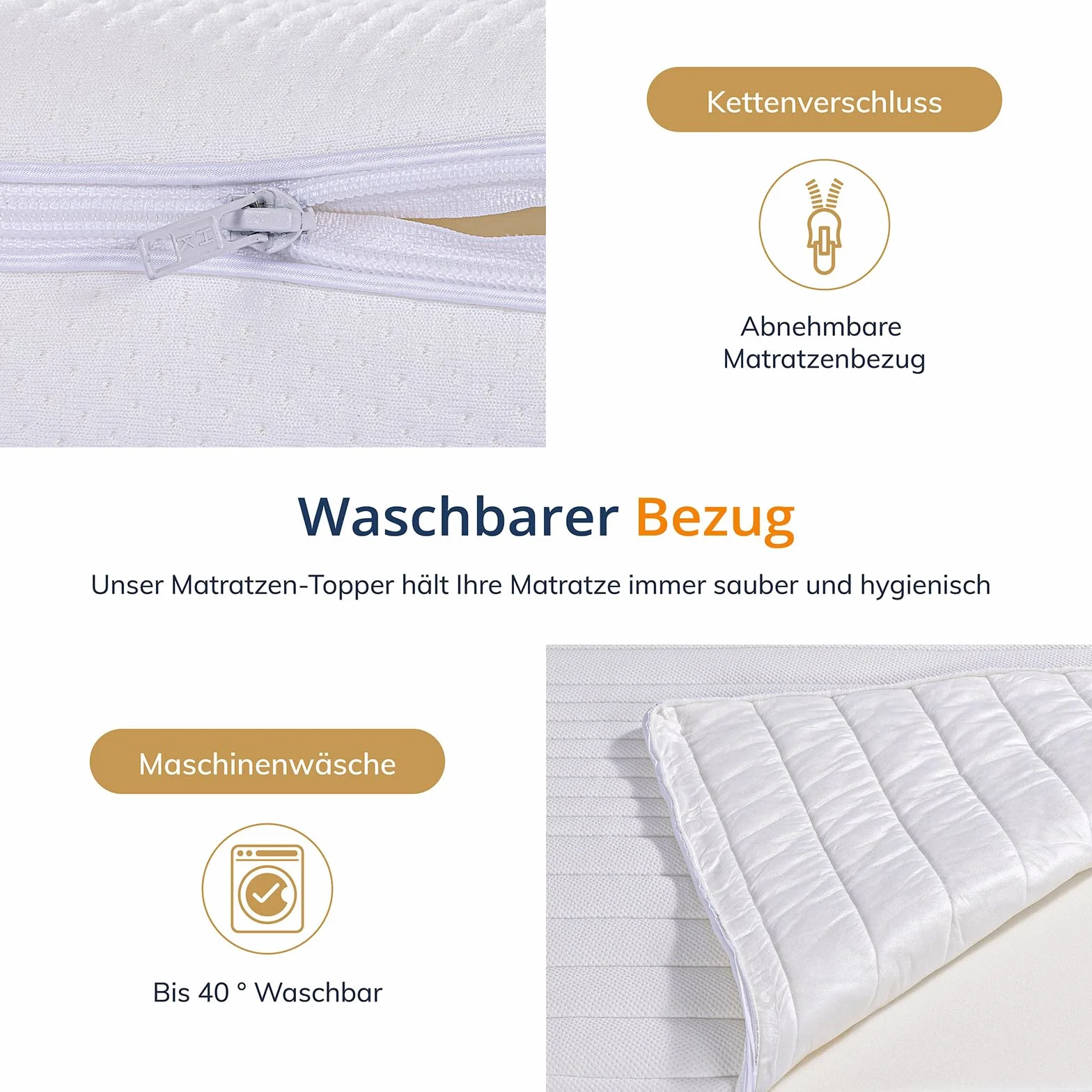 EGO HOME Nakładka na materac Memory Foam 180 x 200 cm 8 cm H2