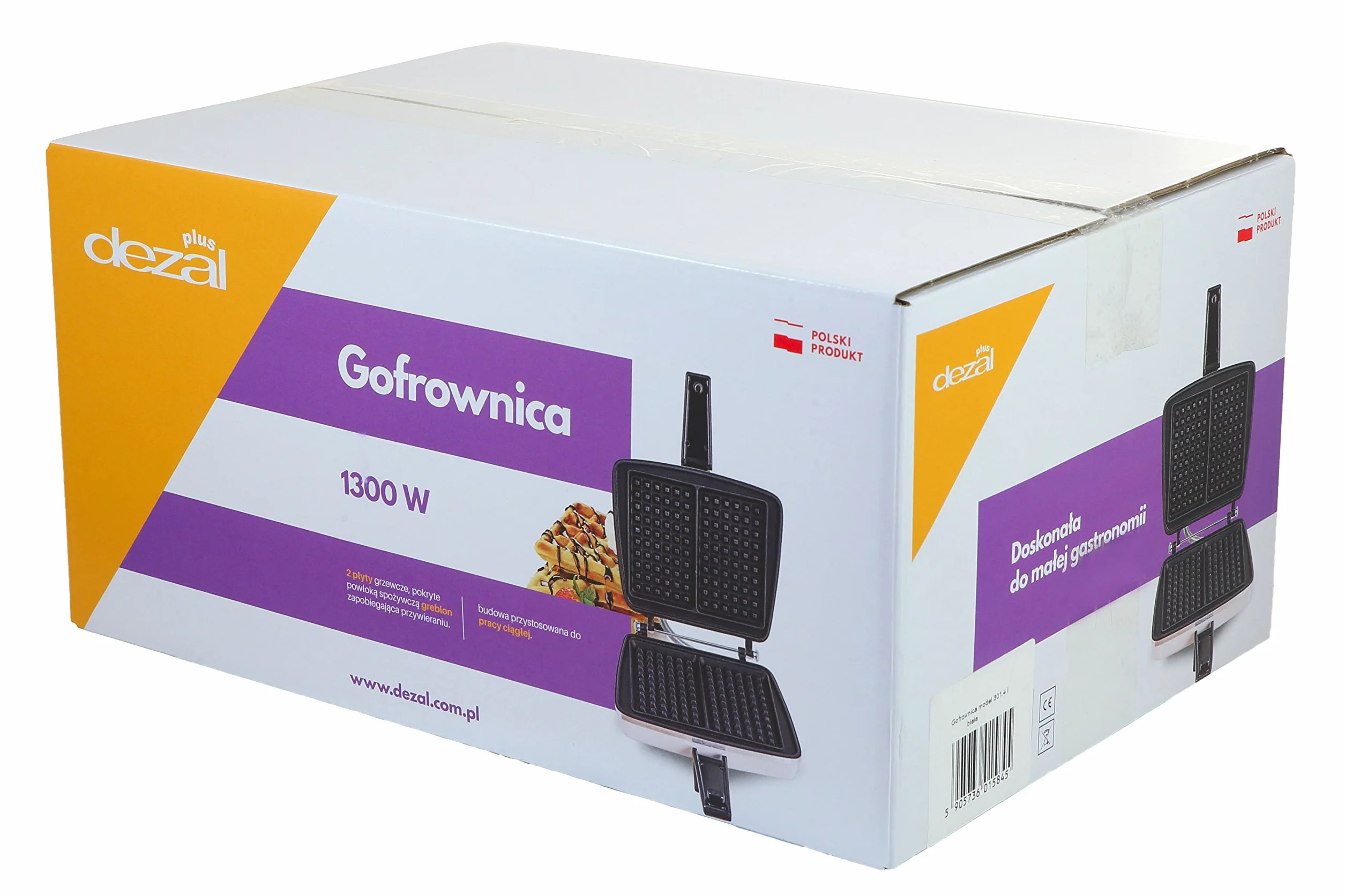Dezal Lw 301.5 Gofrownica, Biały/Czarny, 1300W