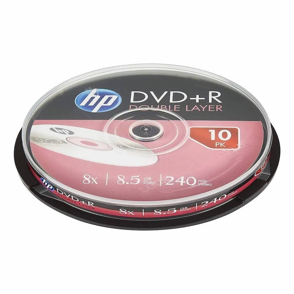 HP DVD+R DL 8X 10PK pudełko na ciasto HP 8,5 GB