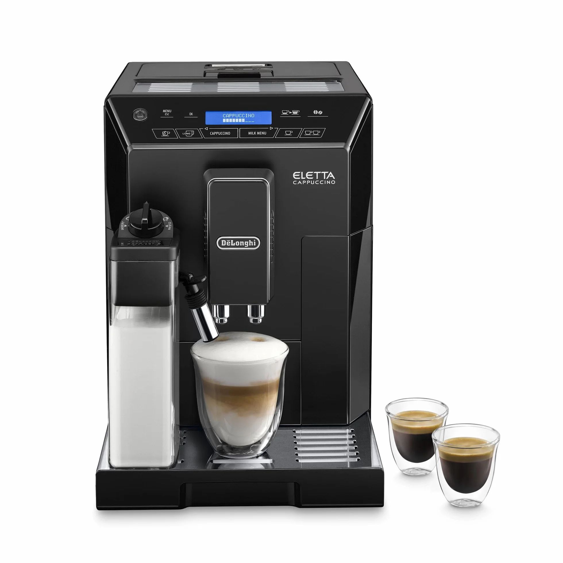 De'Longhi ECAM 44.666.B ELETTA Cappuccino, czarny wysoki połysk