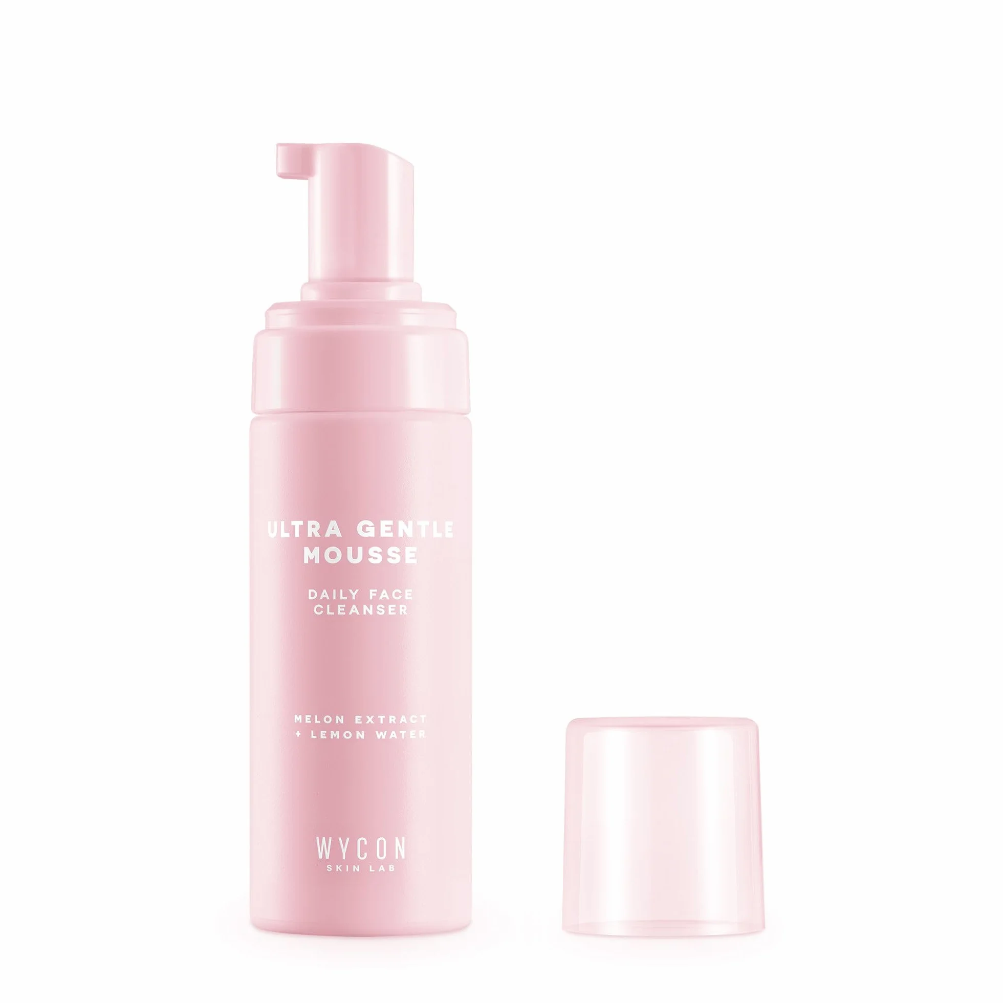 WYCON Cosmetics ULTRA GENTLE - Demakijaż twarzy Oczy Mus do czyszczenia skóry suchej i wrażliwej z wodą z cytryny kwiaty Pomarańczowy Melon