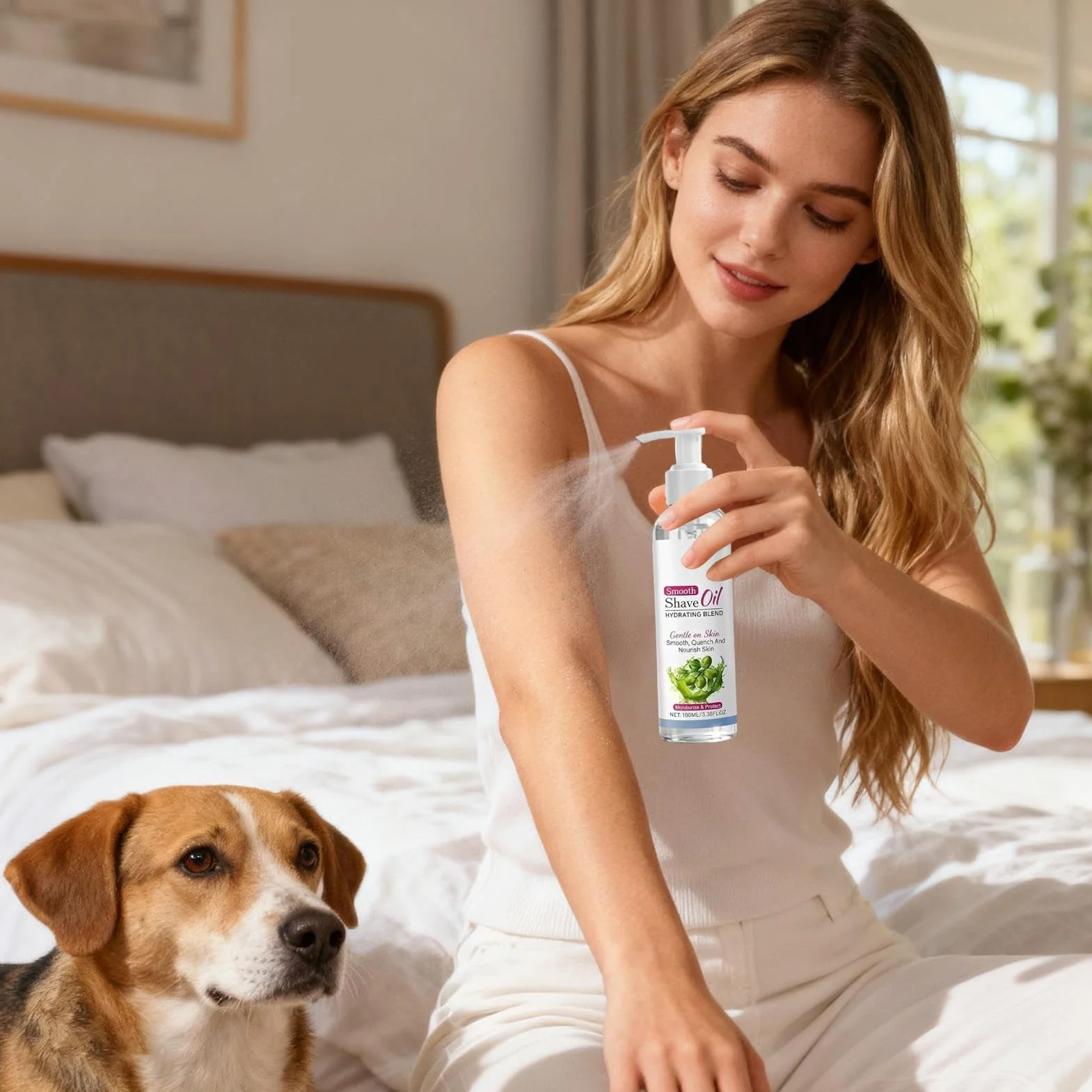 Olejek do golenia dla kobiet | 100 ml miękki nawilżający kojący - olejek do pielęgnacji skóry i ciała po depilacji, do skóry wrażliwej, suchej, zapobiegającej wrastaniu włosków do codziennego