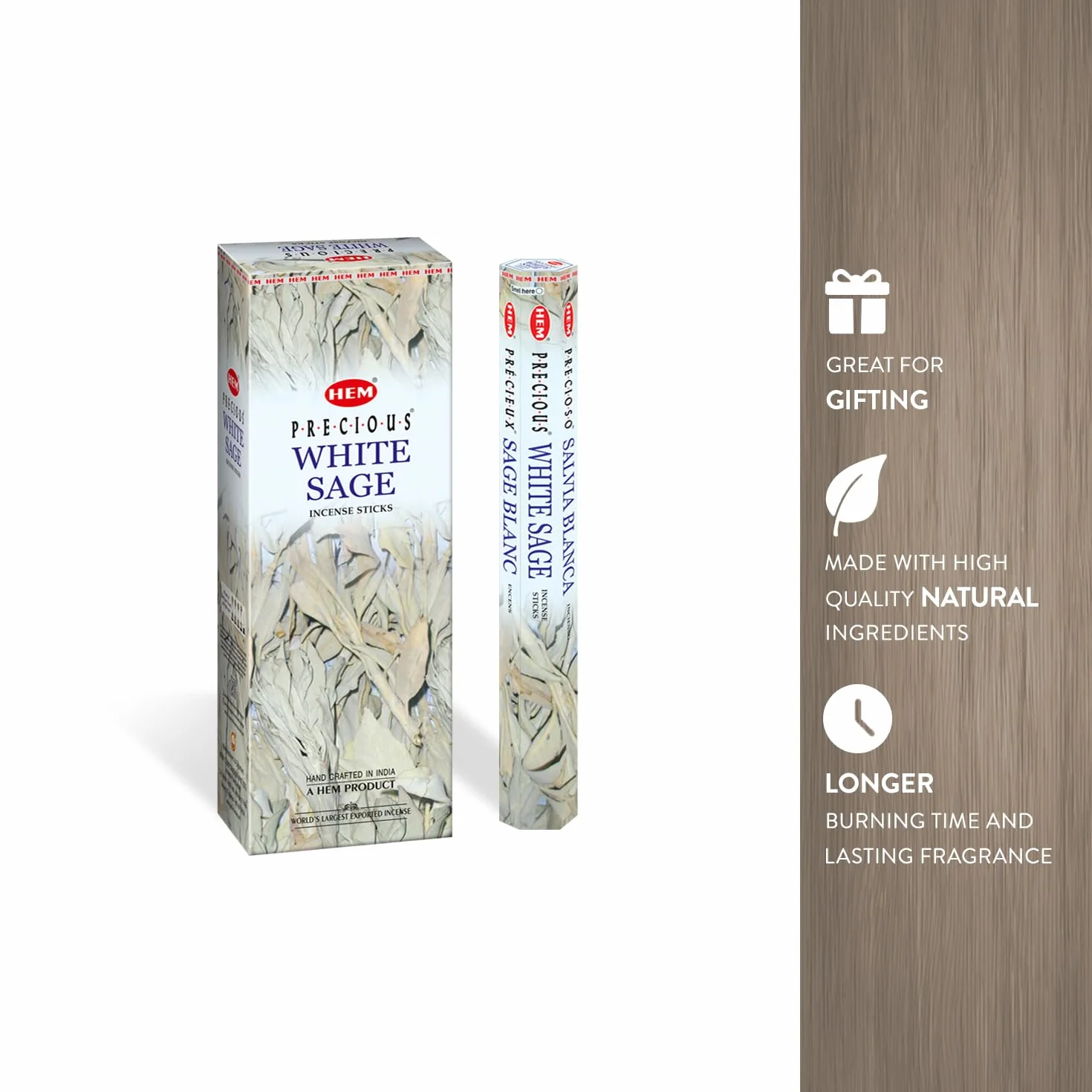White Sage Incense Sticks 120 Pack (6 x 20)