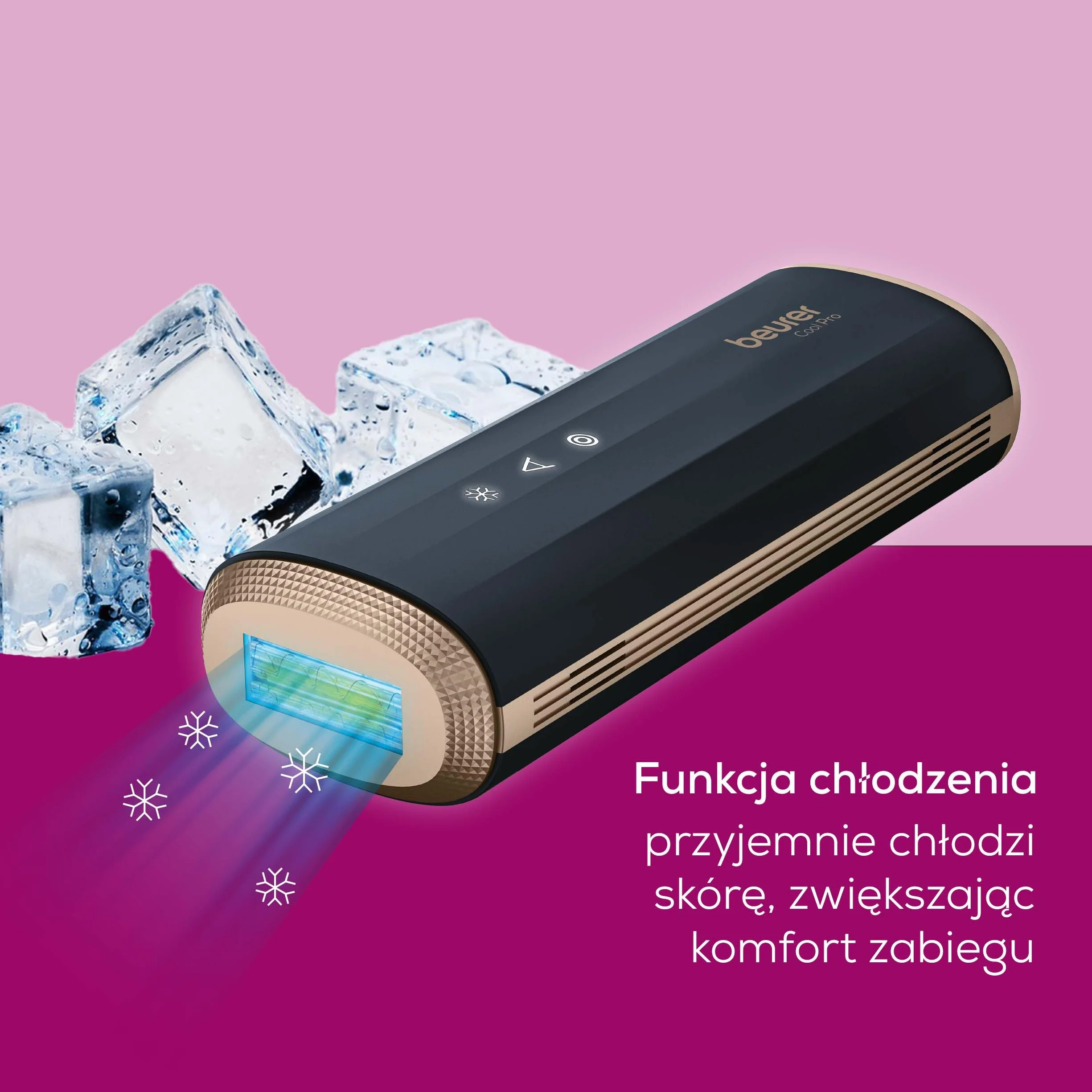 Beurer IPL 7800 COOL PRO urządzenie do depilacji IPL z chłodzeniem, 5 poziomów intensywności, do 1 mln impulsów świetlnych, do ramion, nóg, twarzy, bikini i pach, dla kobiet i mężczyzn