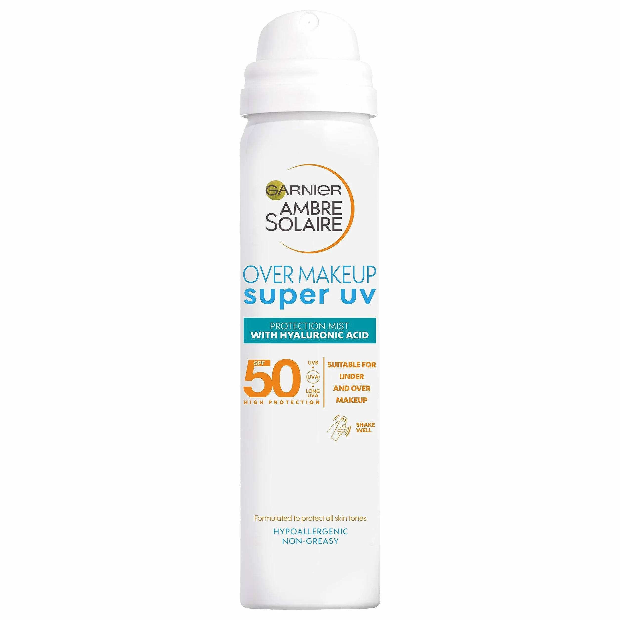 Garnier Ambre Solaire Super UV Mgiełka ochronna do twarzy SPF 50, 75 ml