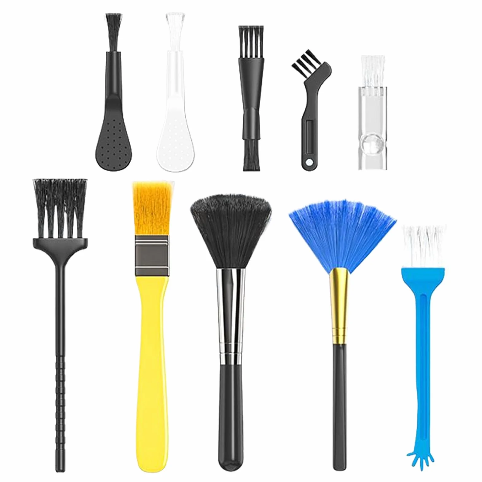 Keyboard Cleaning Kit, Computer Cleaner Brush Set, Portable Multi-Purpose Dust Remover, Detailing Cleaning Tool for Console, Mousepad, Phone, Tablet, Travel, Home, Work Desk