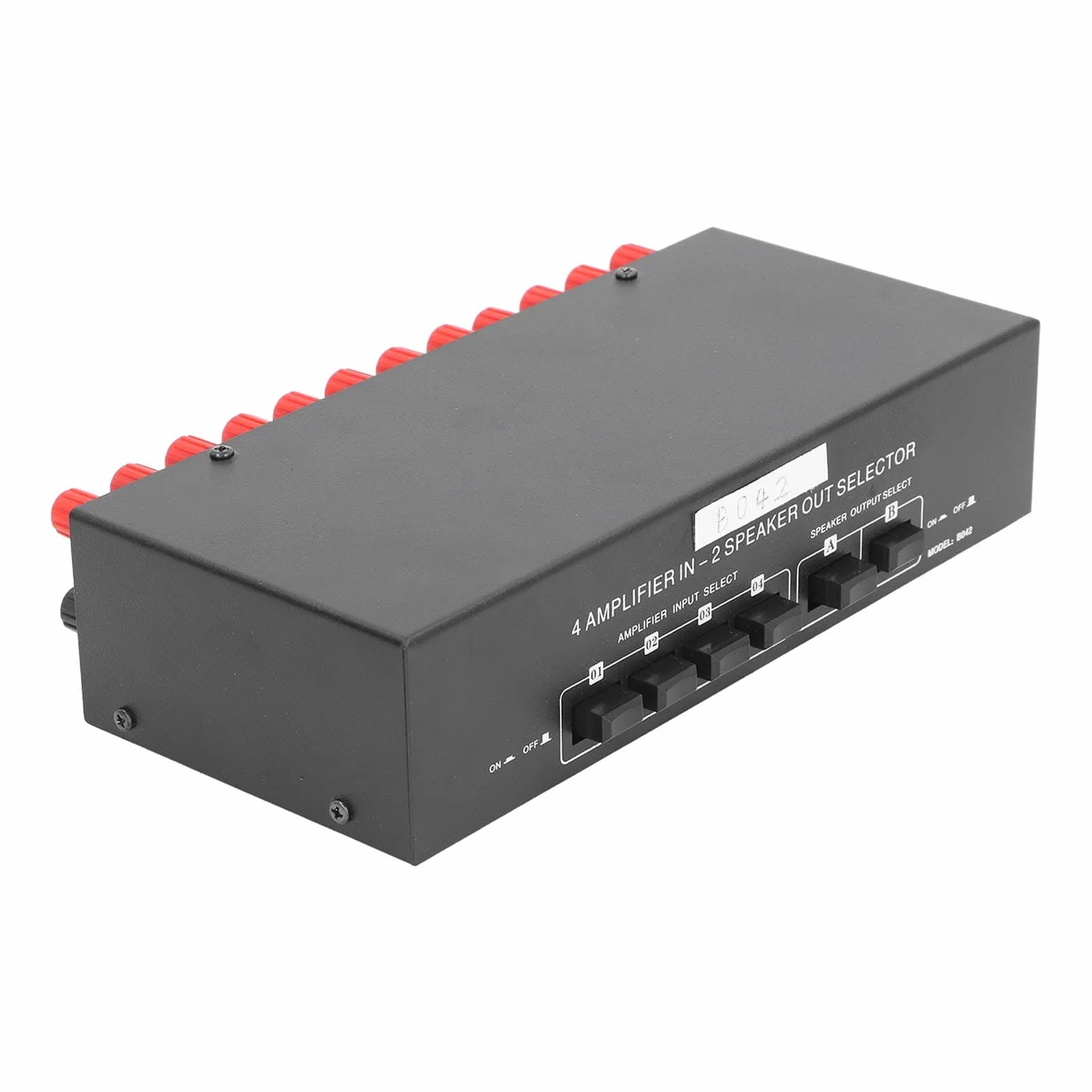 Głośnik, przełącznik wyboru pasywny, 4 wejścia, 2 wyjścia stereo audio rozdzielacz box z niezależnymi regulatorami głośności 300 W