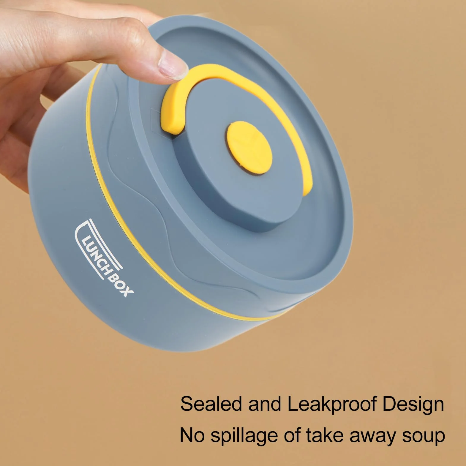 Izolowany pojemnik na żywność na gorące jedzenie, 420 ml Stal nierdzewna Dwuwarstwowy, termicznie izolowany lunchbox na zupę, pierogi, owsiankę, Przenośny termos na zupę dla