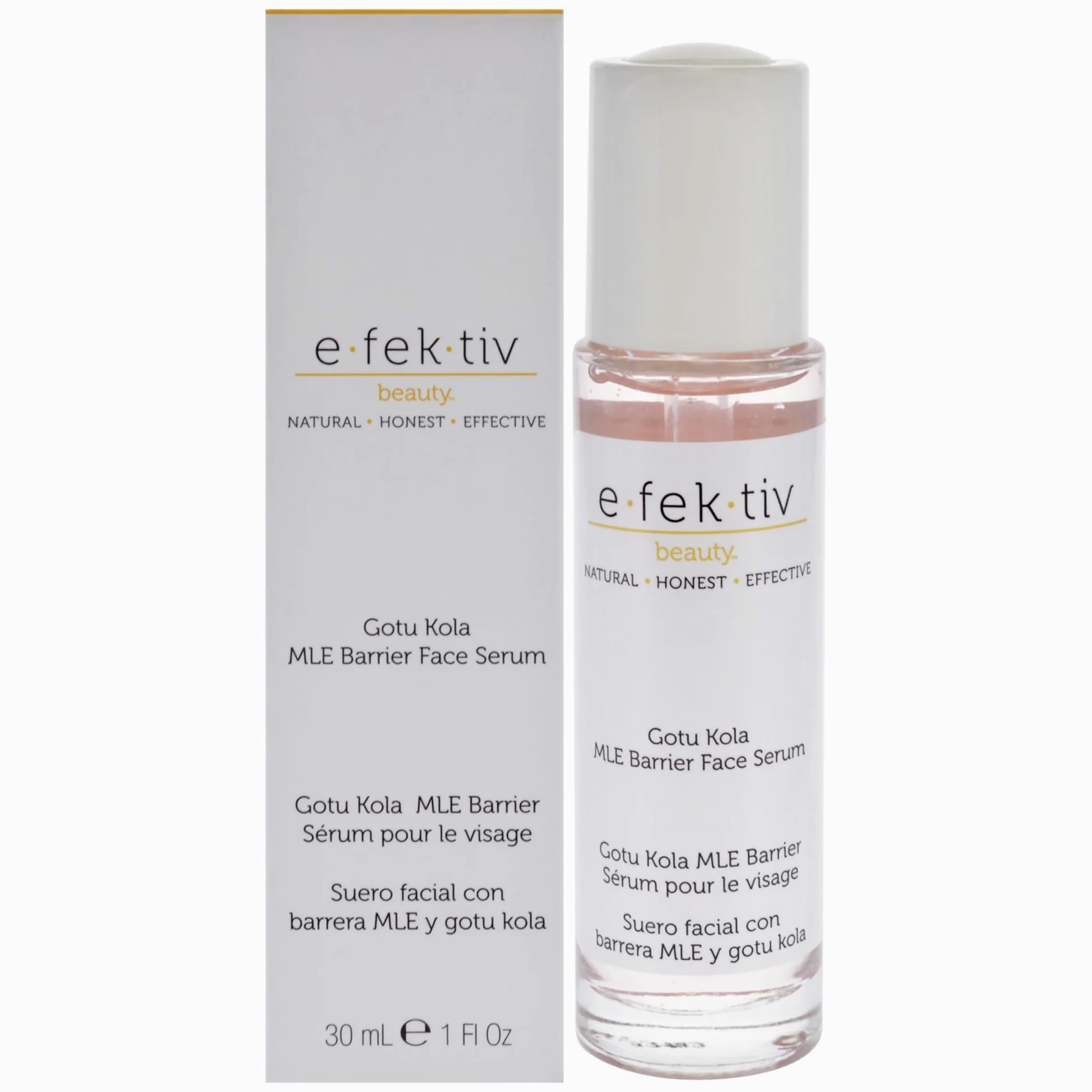 e.fek.tiv Beauty Gotu Kola MLE Barrier Serum - Głębokie nawilżanie i nawilżanie- Skincare- siarczan- wolny- Unisex- 1 fl oz