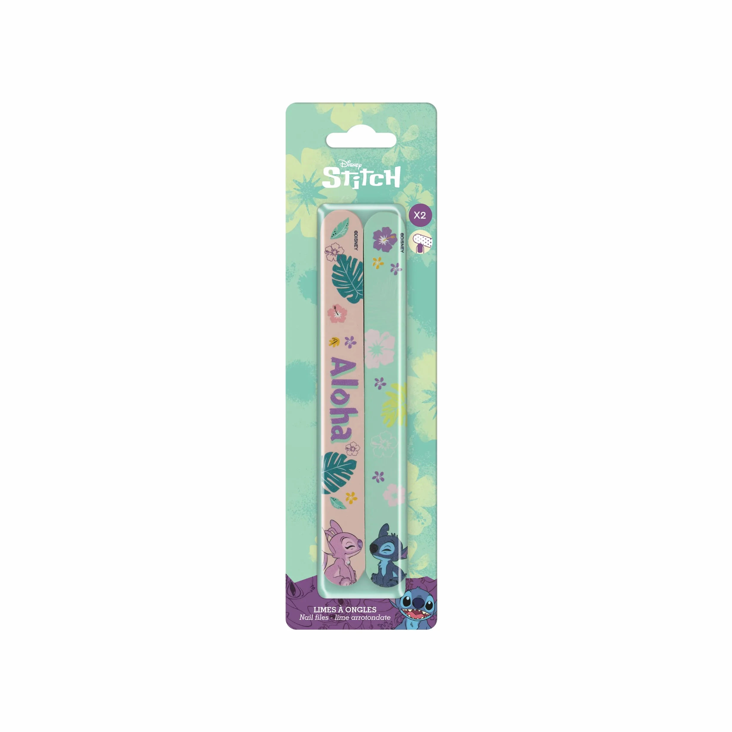 Disney Stitch - Archiwa paznokci aniołów i ściegów - Archiwa podwójnego formularza - Ziarno 180/320 - Emeri FACAS - Idealny do piękna i manicure rąk - Linda Snitch i Angelic Druk