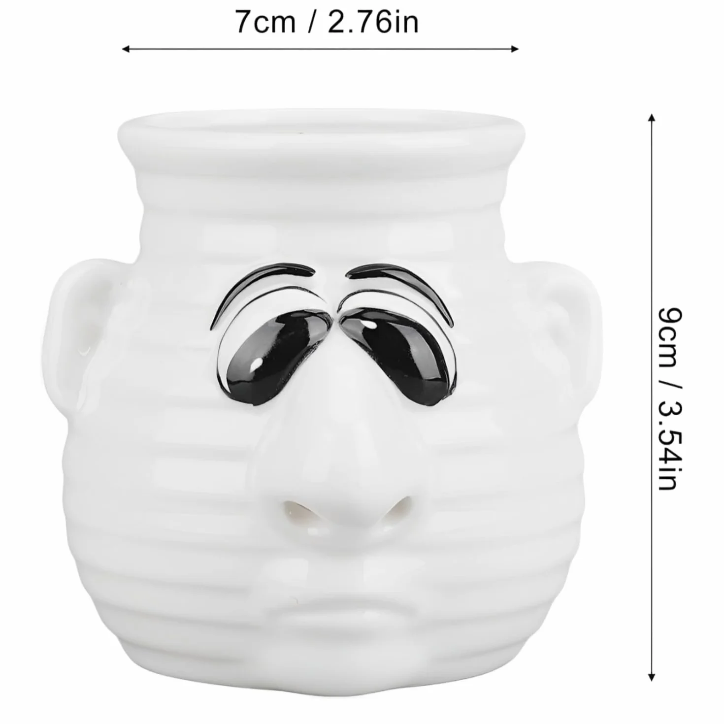 LATRAT Separator do jajek – zabawny nos, łatwa obsługa, trwała ceramika, ceramiczny separator żółtka i bieli, przenośne urządzenie kuchenne, narzędzie do pieczenia