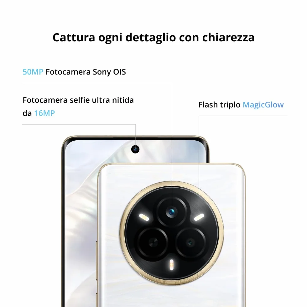 realme 14 Pro 5G Smartfon, 8+256GB, Aparat Sony IMX882 OIS 50MP, Dimensity 7300, Zakrzywiony Wyświetlacz 120Hz, Wodoodporność IP69, Bateria 5260mAh, Szybkie Ładowanie 45W SUPERVOOC, Szary