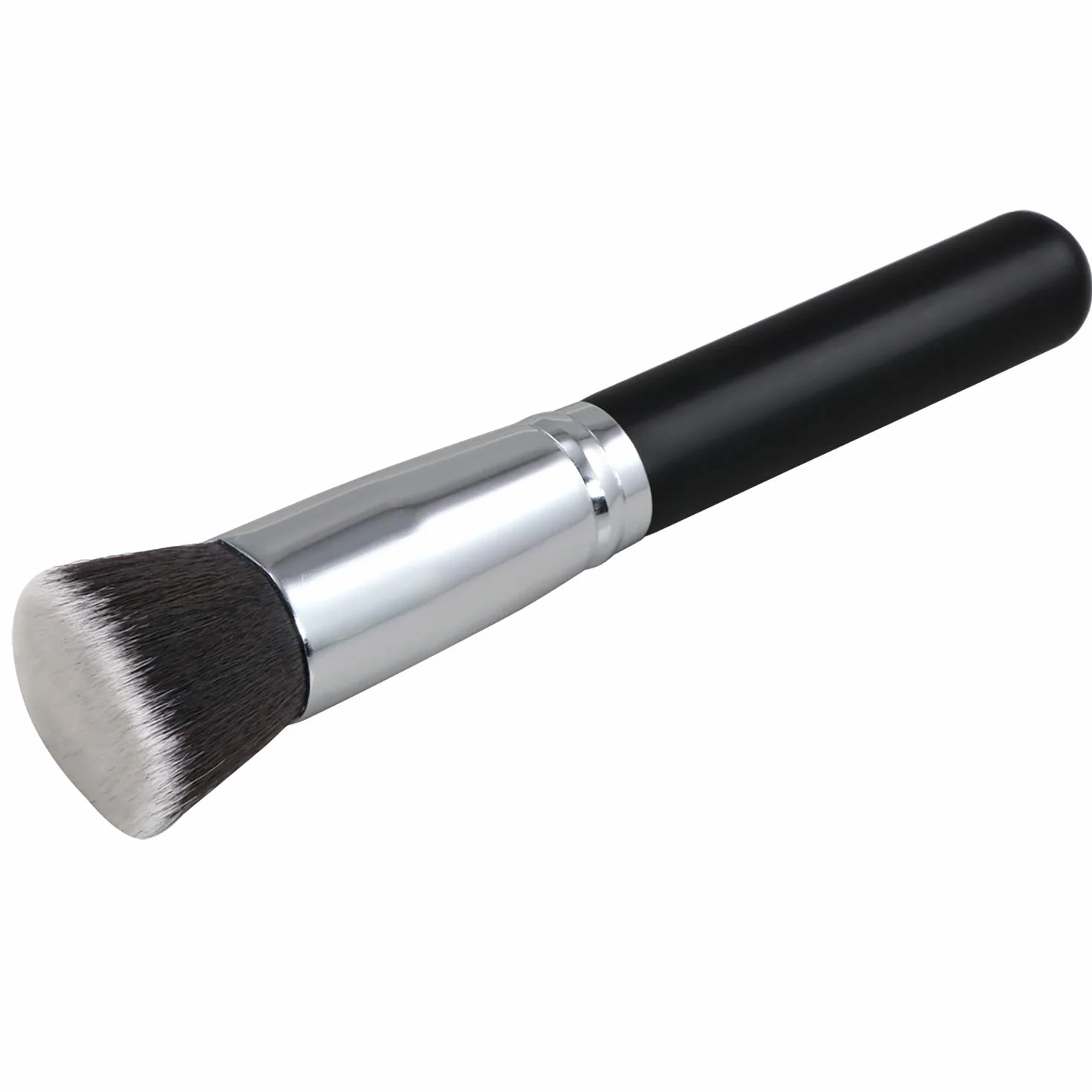 TRIXES Pędzel do podkładu – płaski pędzel Kabuki Brush Blender – kompletne zastosowanie do korektora, pudru, kremu i płynnego makijażu – gęste, premium syntetyczne włókna do polerowania i nakładania