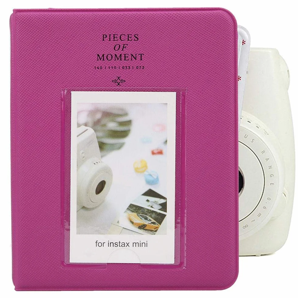 Mini album fotograficzny 3-calowy 64 kieszonkowy dla Instax Mini 9/8/8+, 25 x 14 x 0,3 cm