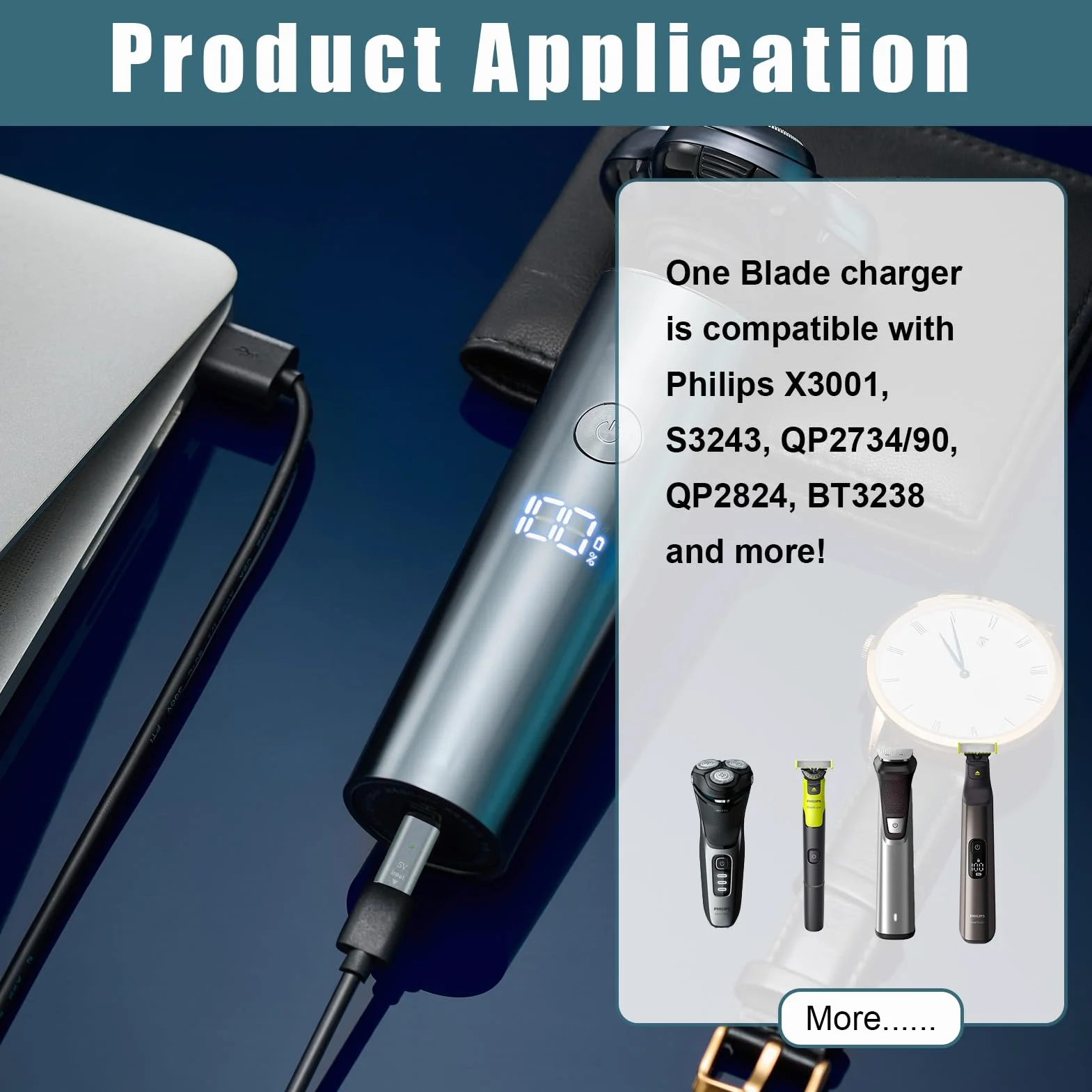 5 V USB-C adapter ładowark, do golarki Philips One Blade QP2734 QP2824 QP2724 QP2834