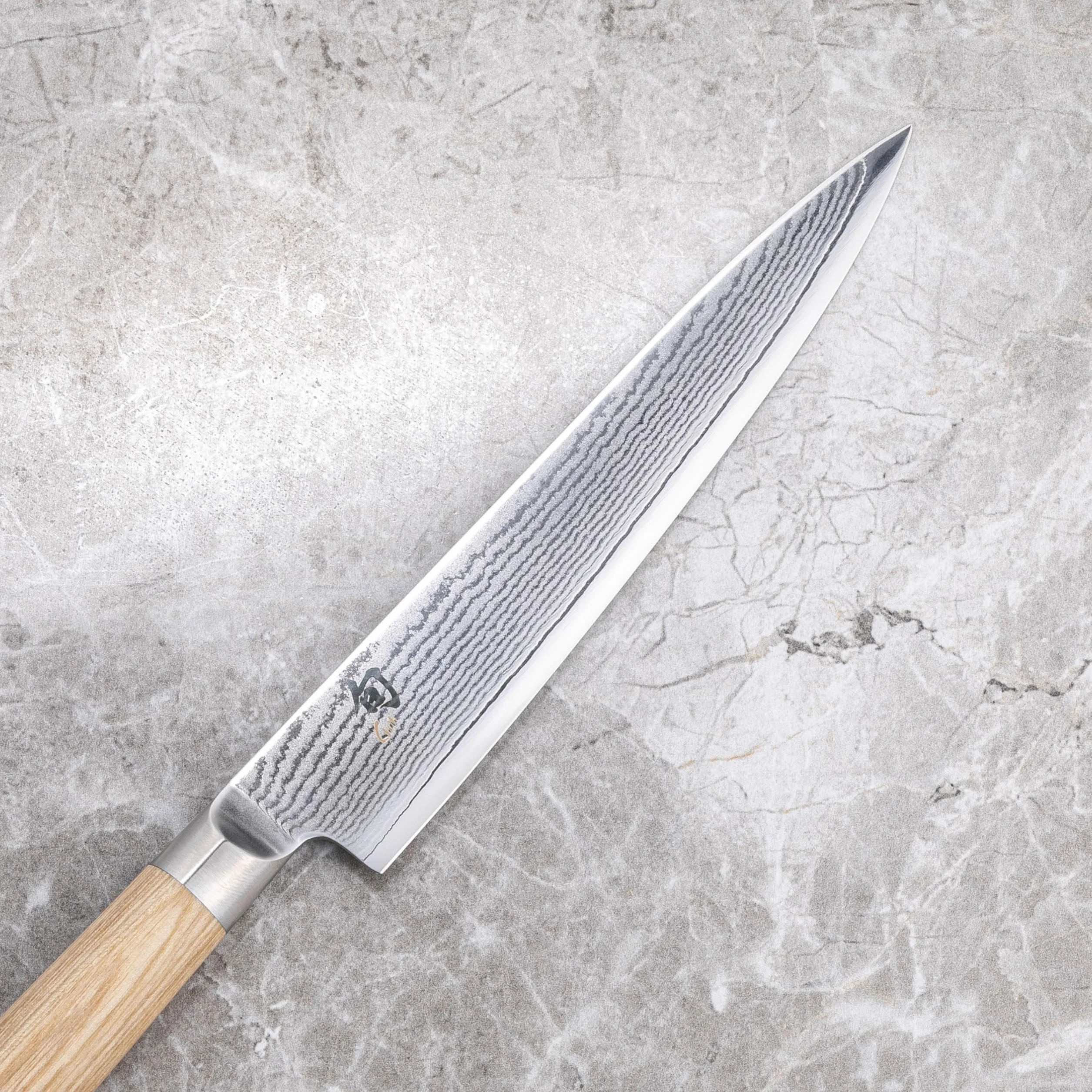 KAI Shun Classic White japoński nóż uniwersalny 15 cm stal damasceńska VG MAX 61 HRC